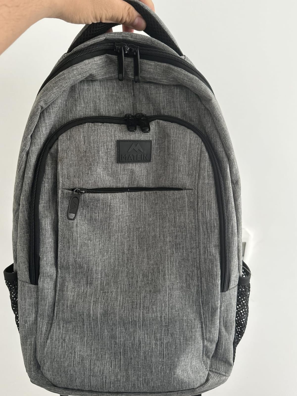 MATEIN Travel Laptop Backpack, 15.6 Inch College School Computer Bag, Grey customer photo 1