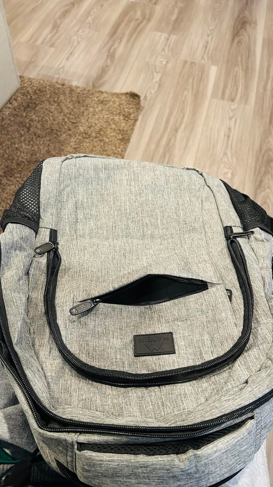 MATEIN Travel Laptop Backpack, 15.6 Inch College School Computer Bag, Grey customer photo 2