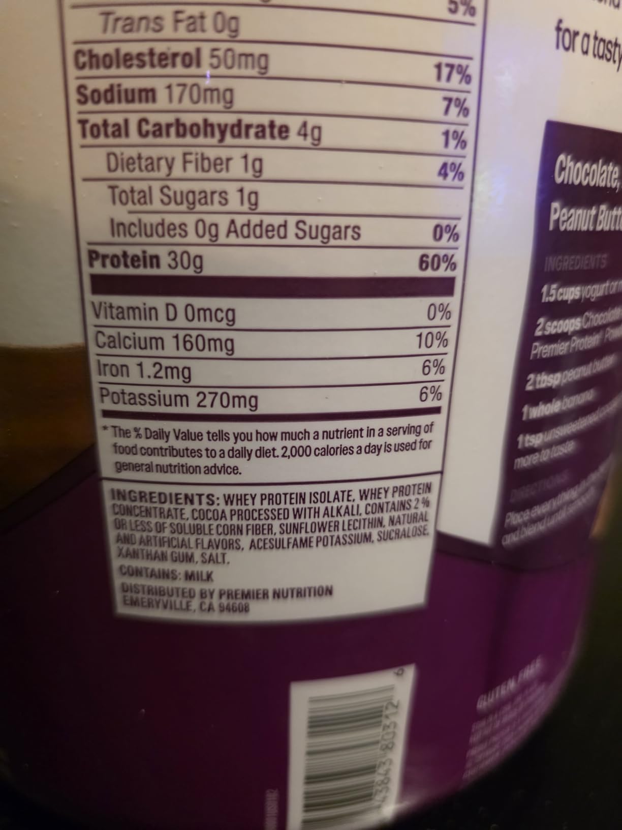 Premier Protein 30g High Protein Powder, 100% Whey, Chocolate, 17 Servings customer photo 1