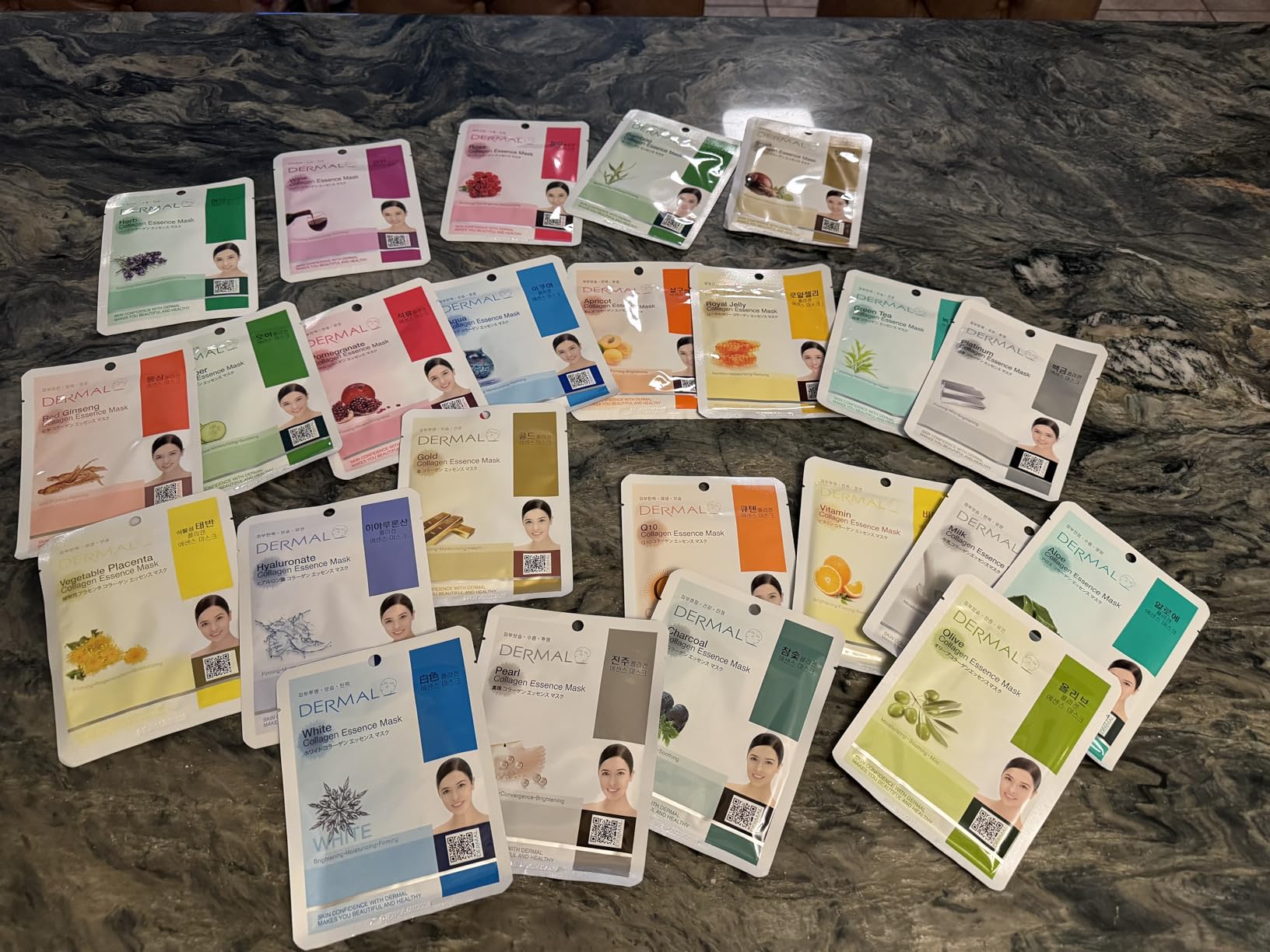 DERMAL Korean Sheet Mask Variety Pack, 24 Unique Collagen Essence Masks customer photo 1