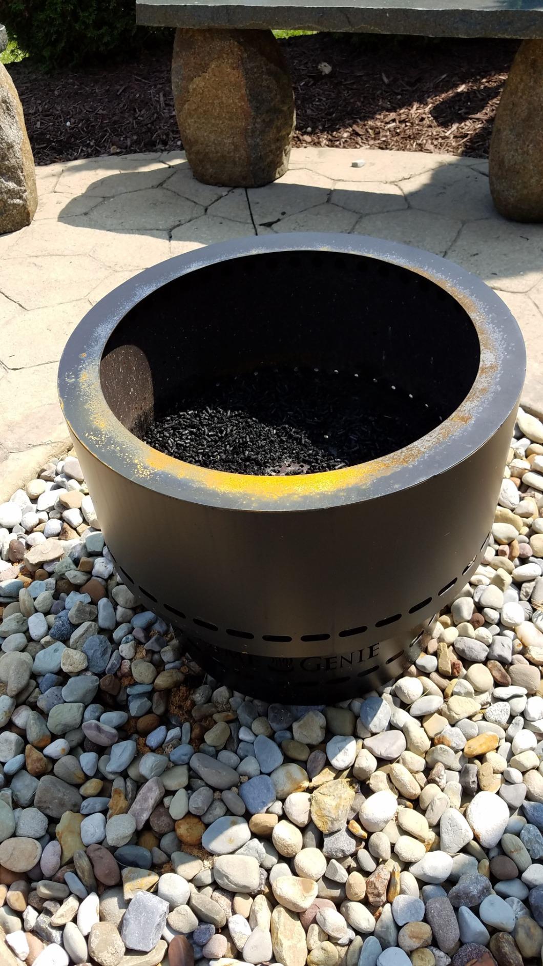 Flame Genie Portable Smokeless Wood Pellet Outdoor Fire Pit, 19