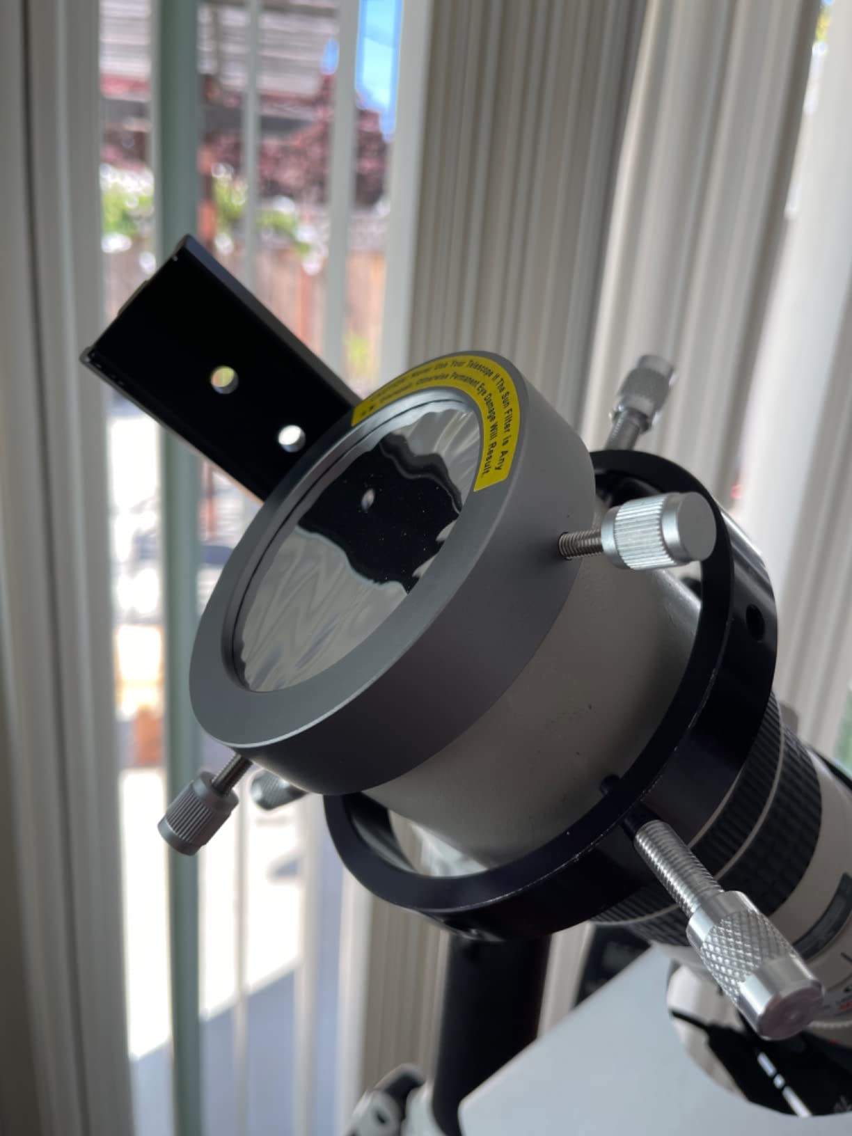 Astromania Deluxe Filter 100mm Adjustable Metal Cap for Telescope Tubes with Outer Diameter from 70mm to 92mm Aperture 75mm customer photo 2