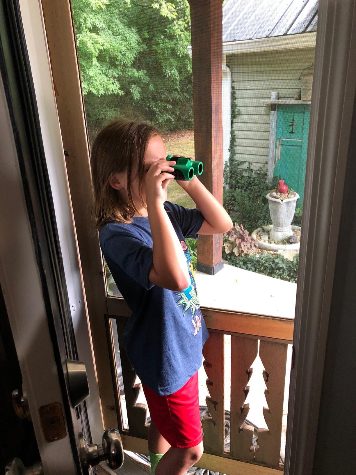 Think Peak Green Binoculars Science Toy for Kids Ages 3-12 Years - Real Compact Outdoor Adventure & STEM Educational Nature Hiking Explorer for Bird Watching, Camping Children’s Birthday Gift customer photo 2