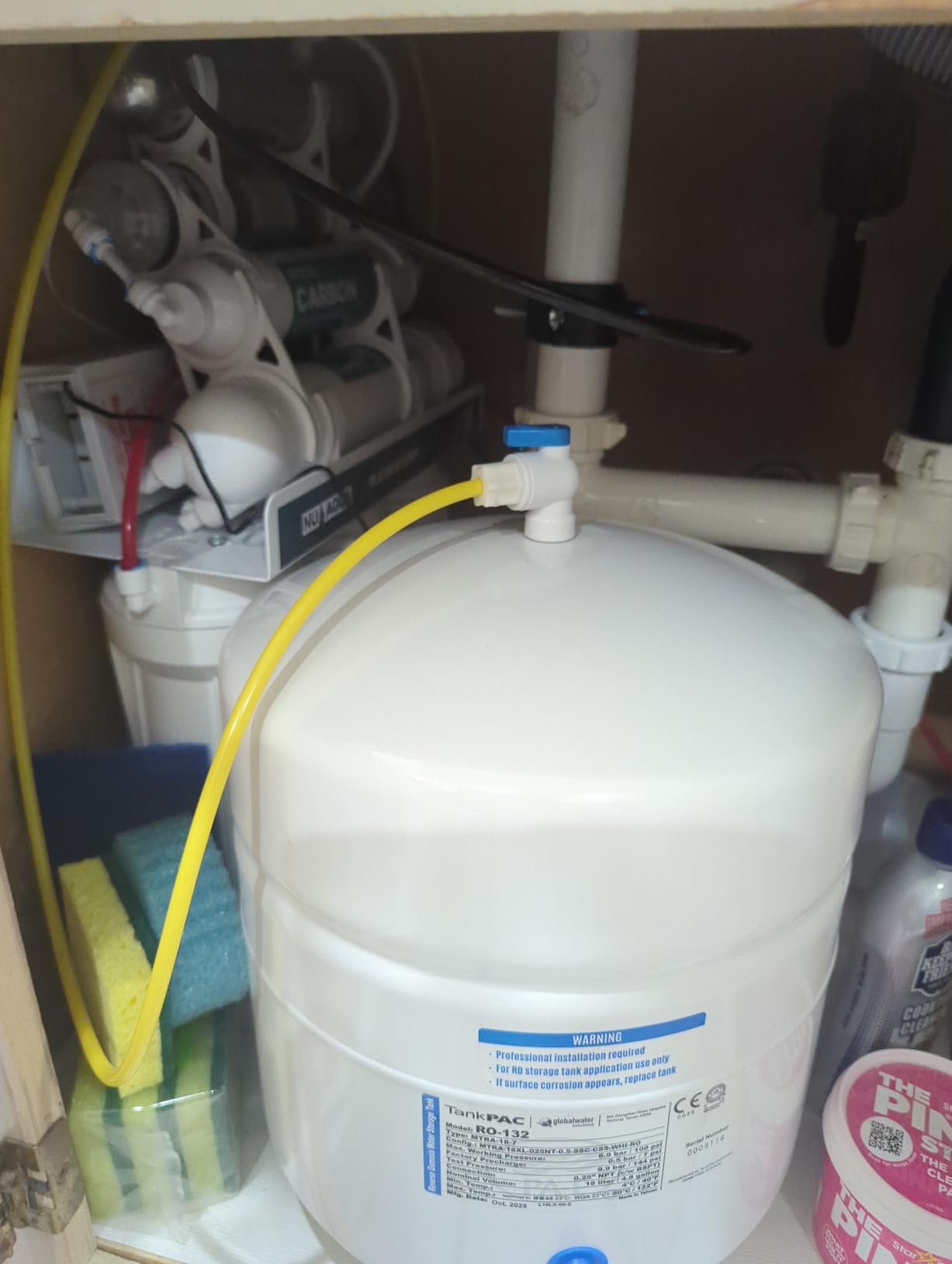 NU Aqua 5-Stage Under Sink Reverse Osmosis Water Filter System - 100 GPD RO customer photo 1