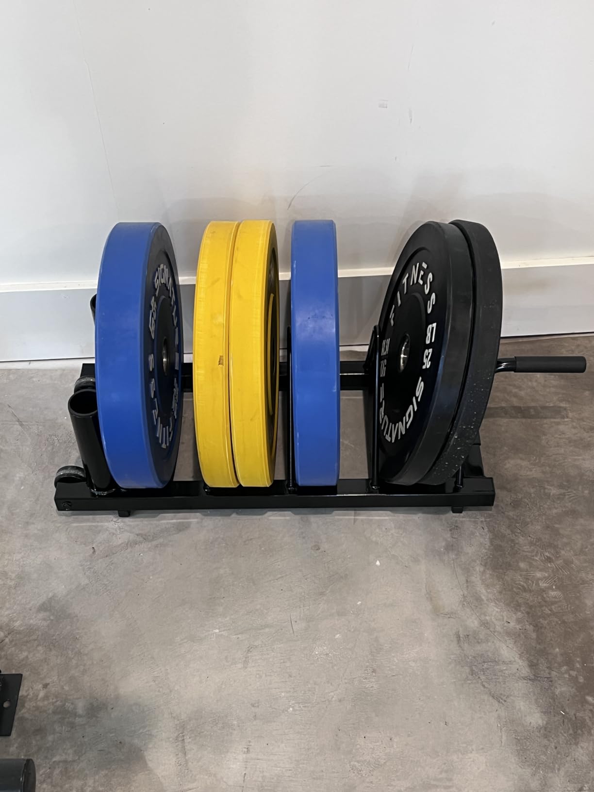 Yaheetech Horizontal Bumper Weight Plate Rack, 2 Barbell Holders and Wheels customer photo 1
