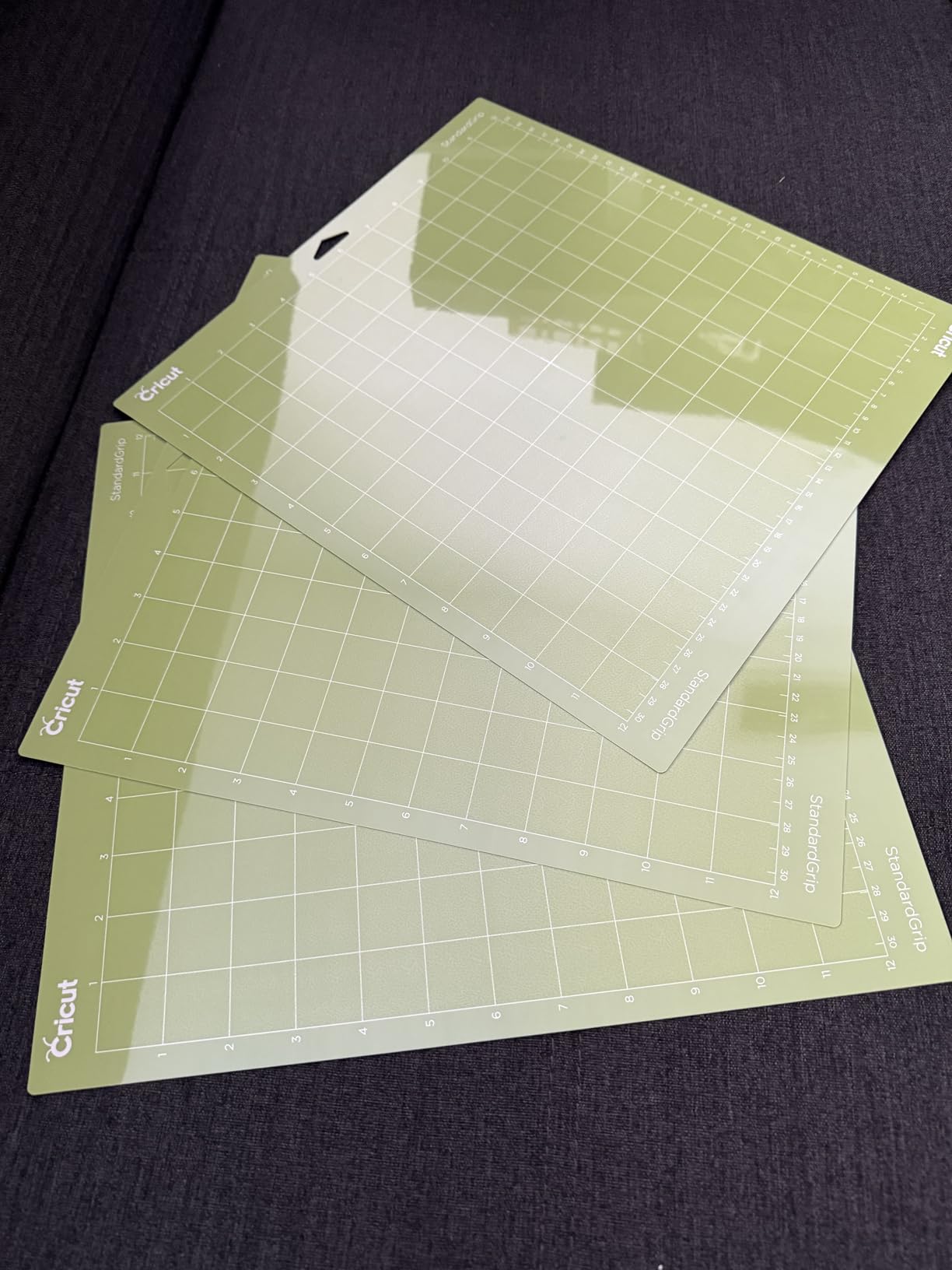 Cricut StandardGrip Adhesive Cutting Mat (12in x12in) - 3 Pack, Green customer photo 1