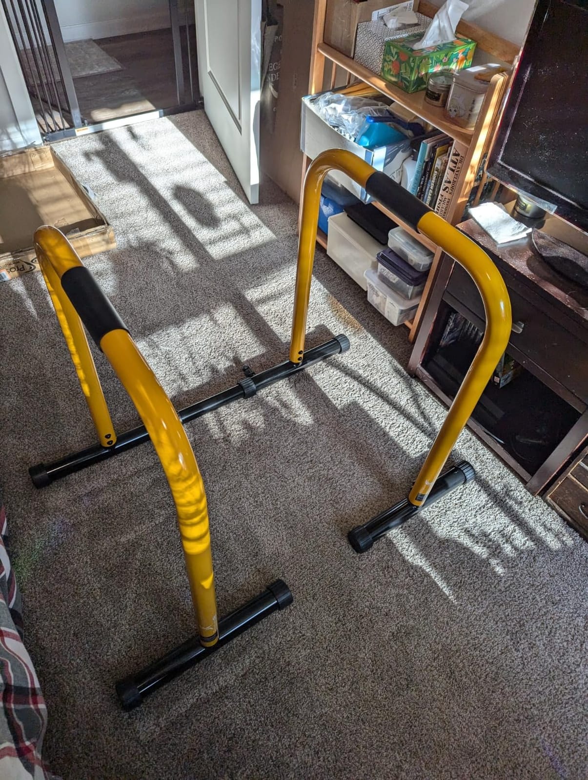 ProsourceFit Power Dip Station Adjustable Height Upper Body Equipment for Home Gym customer photo 2