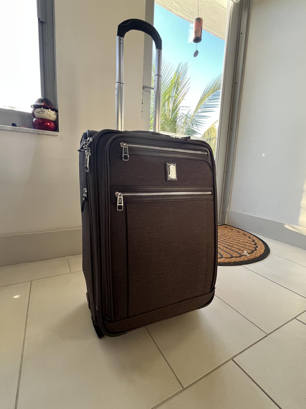 Travelpro Platinum Elite Carry-On Luggage Upright, Grey, 22-Inch customer photo 1