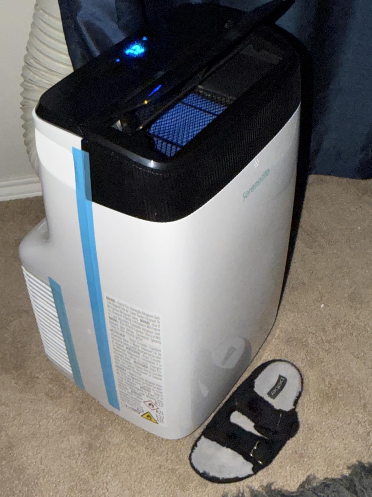 SereneLife Small Air Conditioner Portable 10,000 BTU with Built-in Dehumidifier - Portable AC unit for rooms up to 450 sq ft - Remote Control, Window Mount Exhaust Kit customer photo 2