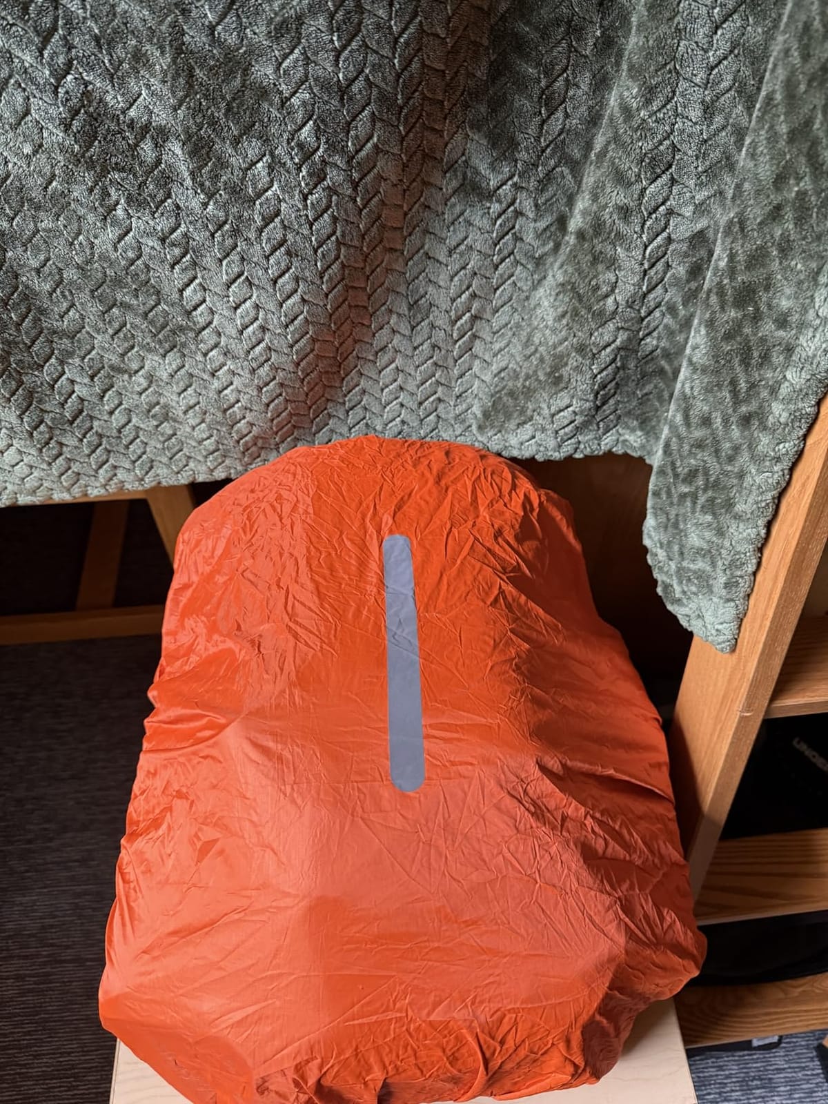 LAMA 2 Pack Waterproof Rain Cover for Backpack, Reflective Rainproof Protector for Anti-Dust and Anti-Theft,M Size (for 30L-40L Backpack), 2 Pcs Black customer photo 2