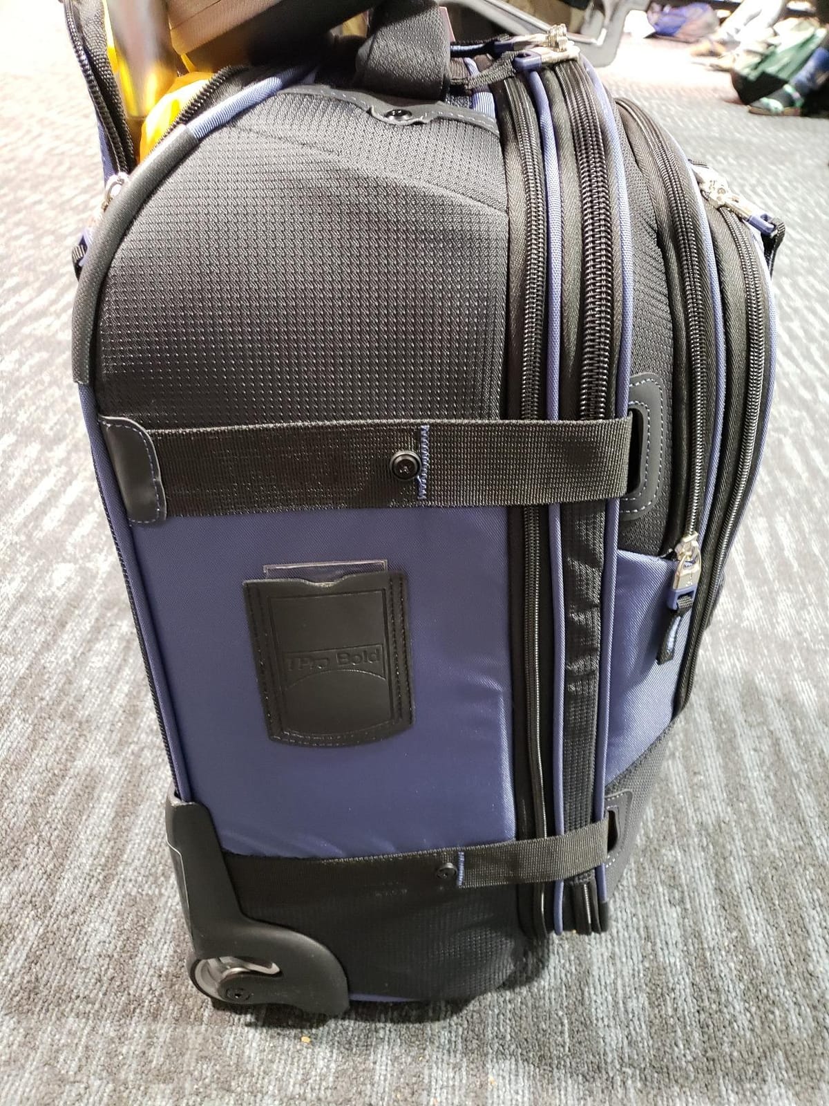 Travelpro Bold Softside Carry-On Rollaboard, Blue/Black, 22-Inch customer photo 1