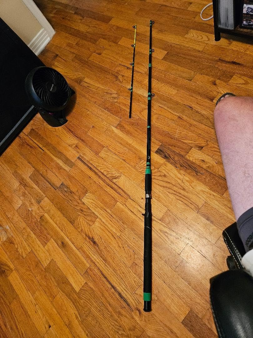 Championship Catfish Rod: 2 Piece, Medium Heavy Chop Stick, Sensitive Tip for Detecting Bites, Heavy Backbone for Hauling in Ugly Monsters, 10-50lb Line, 7'6