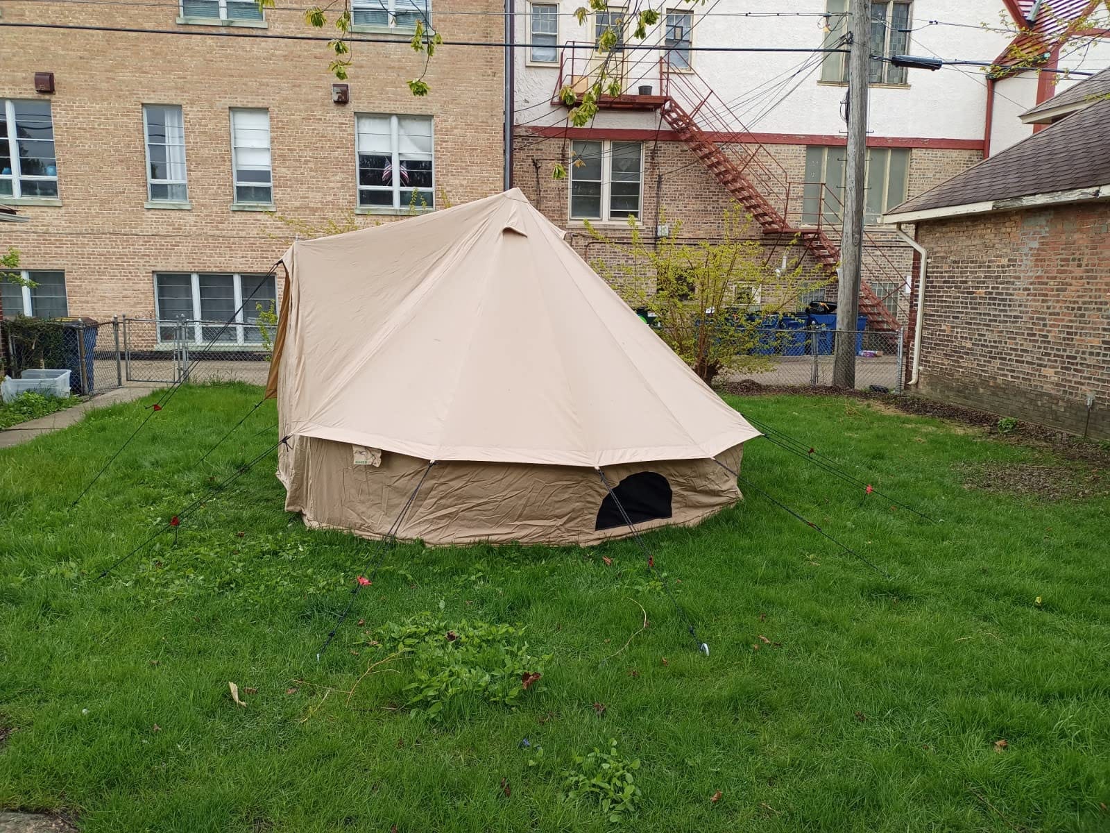 WHITEDUCK Regatta Canvas Bell Tent w/Stove Jack, Water Repellent, Yurt customer photo 1