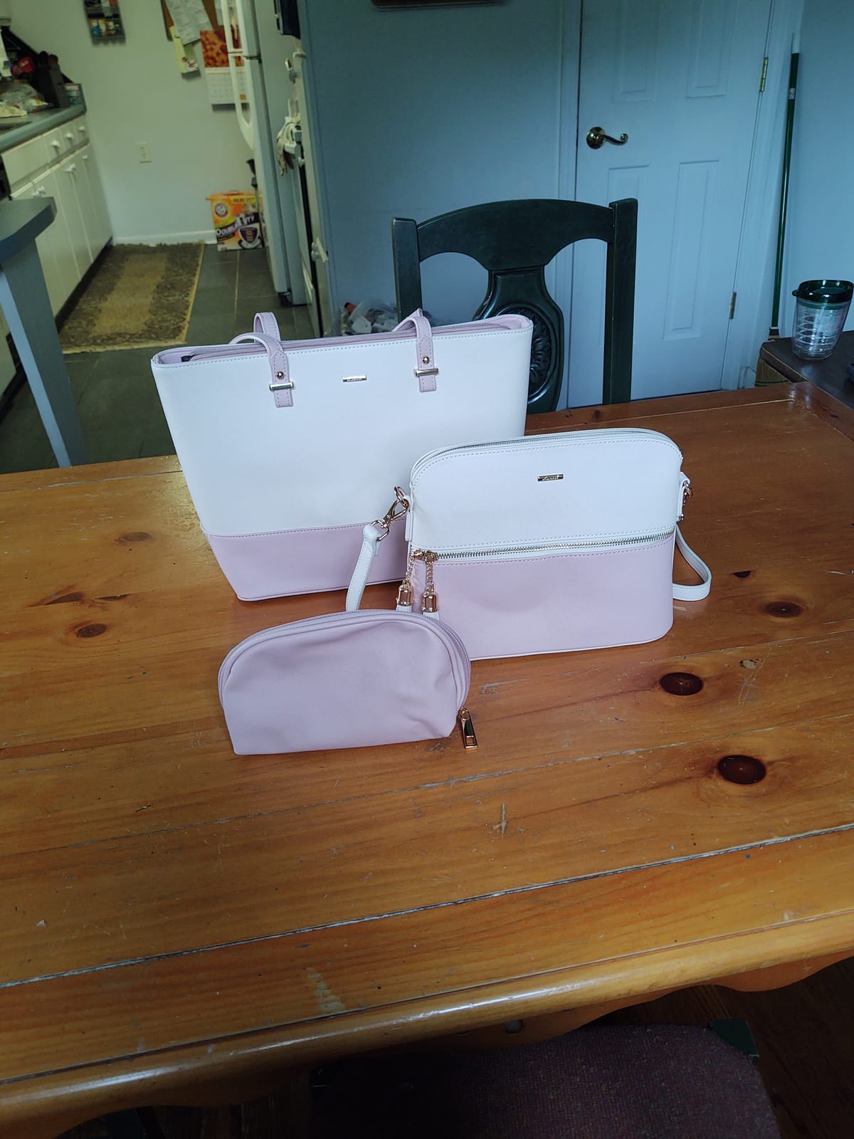LOVEVOOK Handbags for Women Shoulder Bags Tote Satchel Hobo 3pcs Purse Set customer photo 2