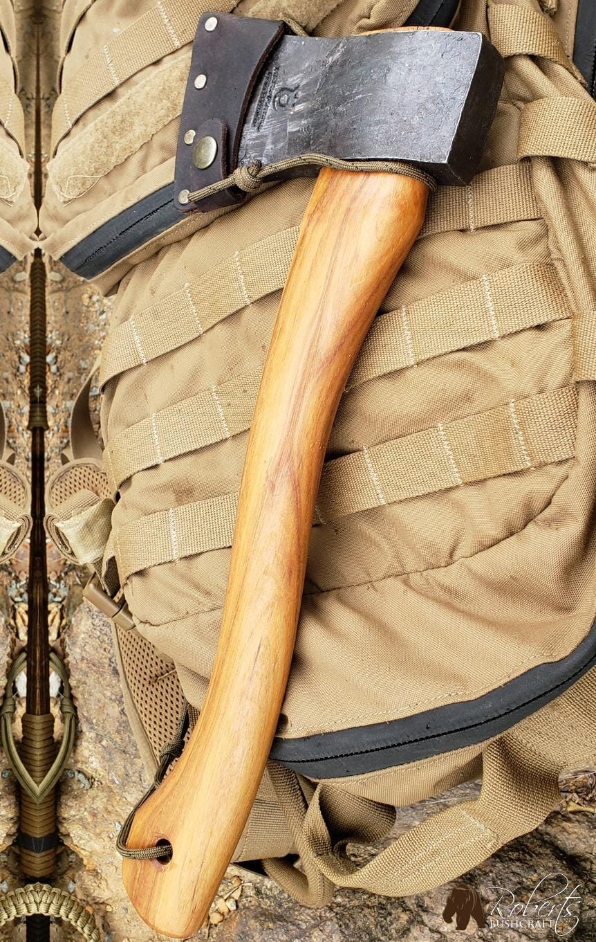 Husqvarna Hatchet, Small Axe with Leather Sheath and Hickory Handle, Ideal Small Hatchet Axe for Camping Gear and Gardening Tools customer photo 2