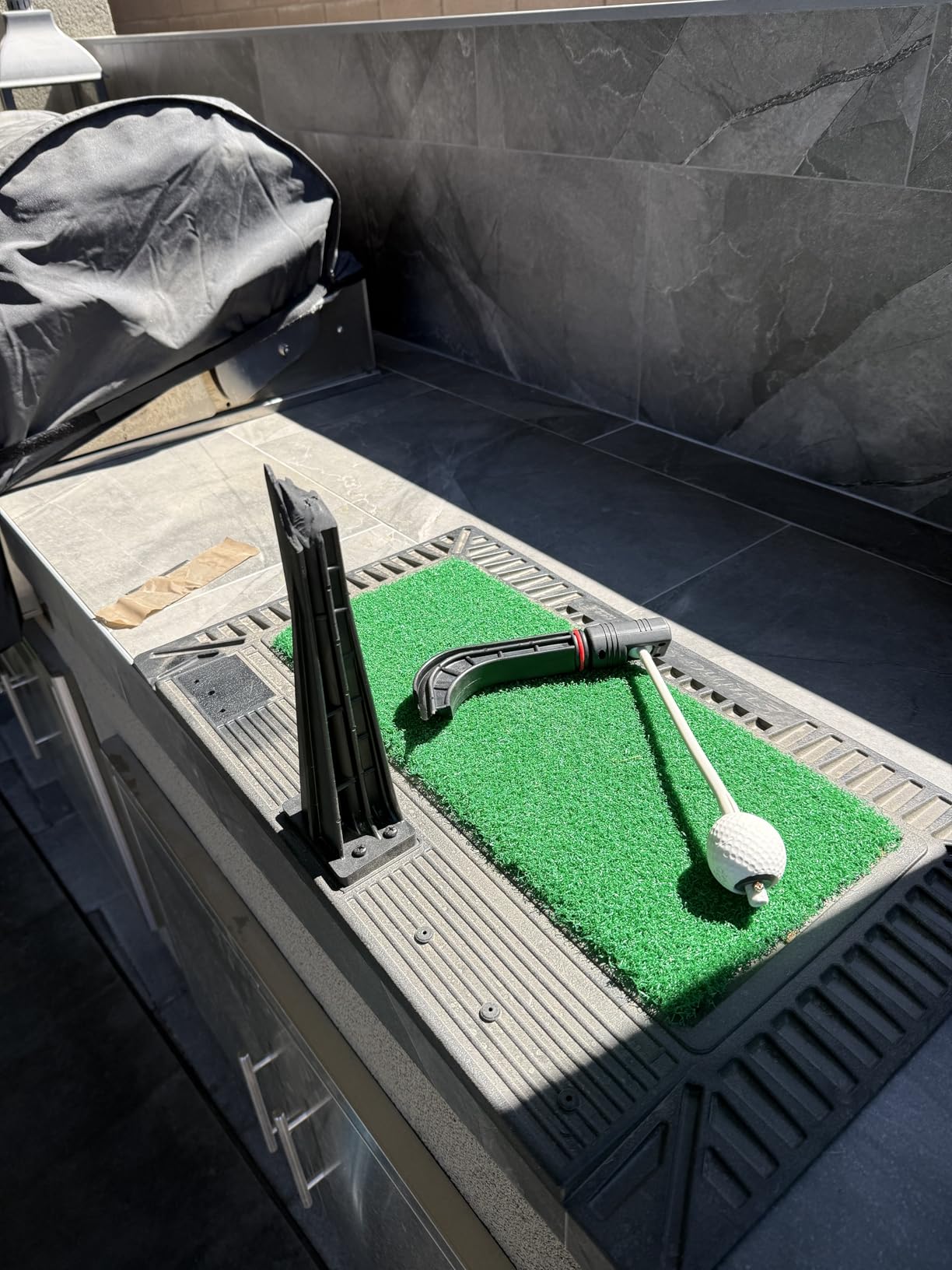 WINNER SPIRIT Real Swing 300 Golf Swing & Hitting Trainer, True Impact, Checking Path After Swing Practice Mat Groover Training Aid, Height Adjustable customer photo 1