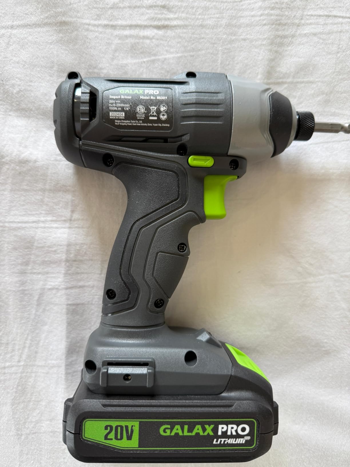 GALAX PRO 20V Impact Cordless Driver-1.3 Ah Battery and Charger Included customer photo 1
