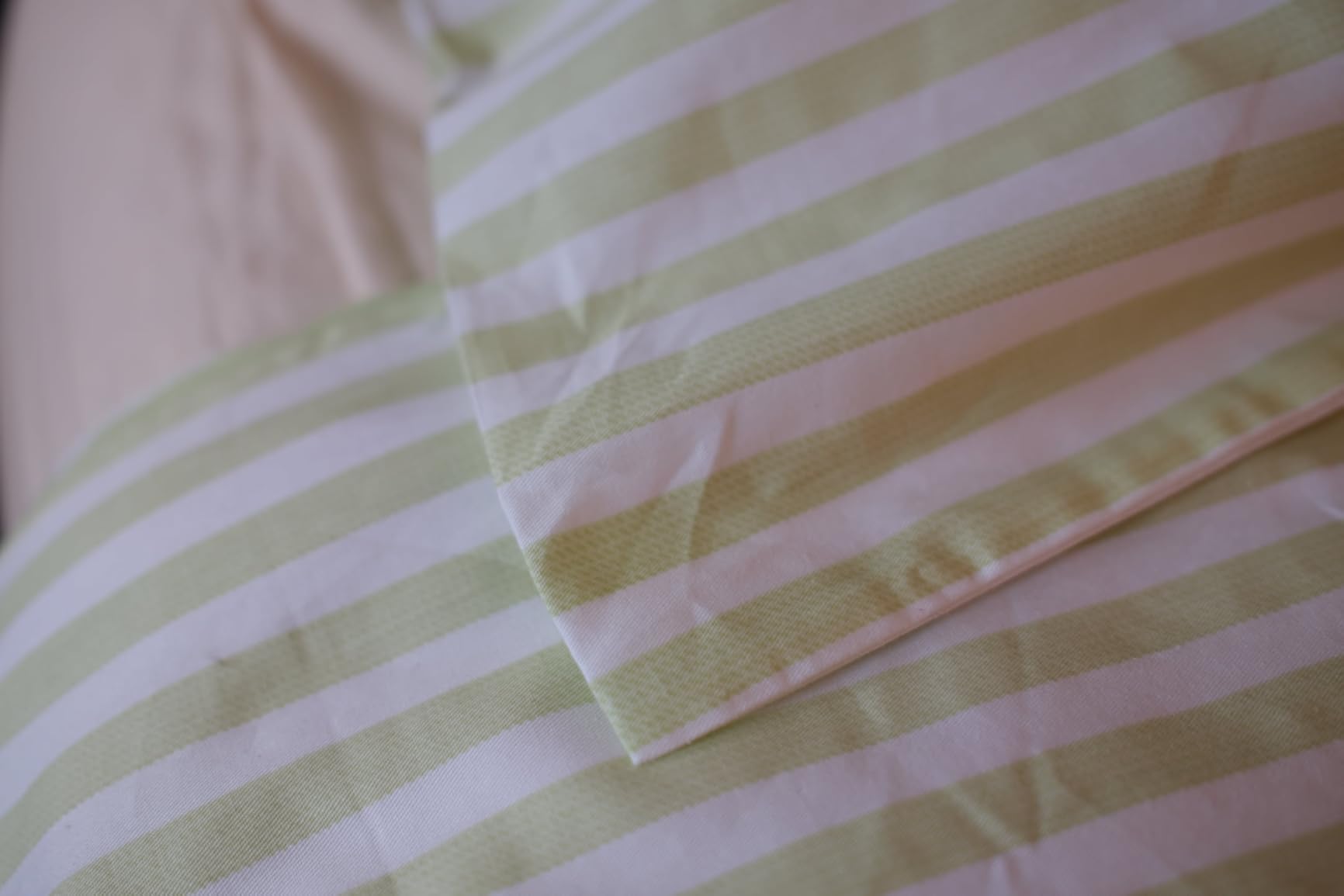 JELLYMONI 100% Cotton Classic Striped Queen Duvet Cover Set, Grey customer photo 1