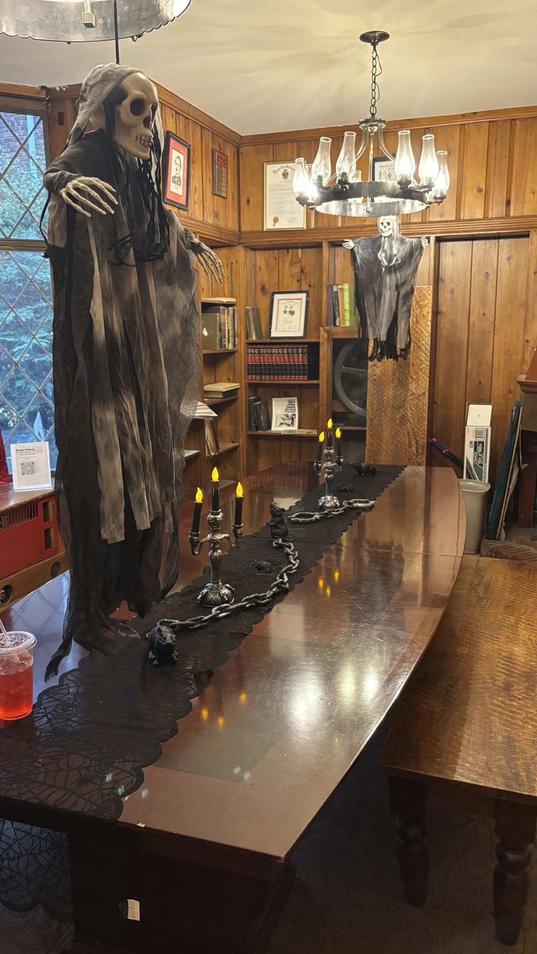 JOYIN 3 Pack Hanging Halloween Skeleton Ghosts Decorations, Grim Reapers for Best Halloween Outdoor Decorations customer photo 1