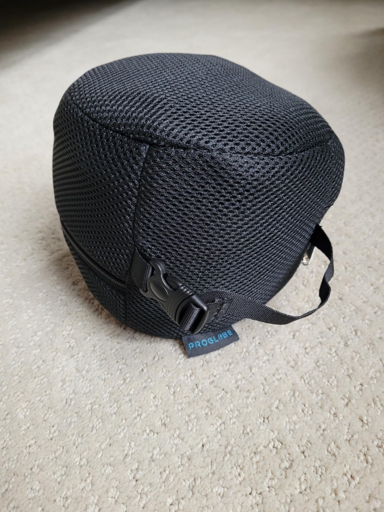 Proglobe Airplane Pillow, Orthopedic Memory Foam Travel Neck Pillow, Black customer photo 1