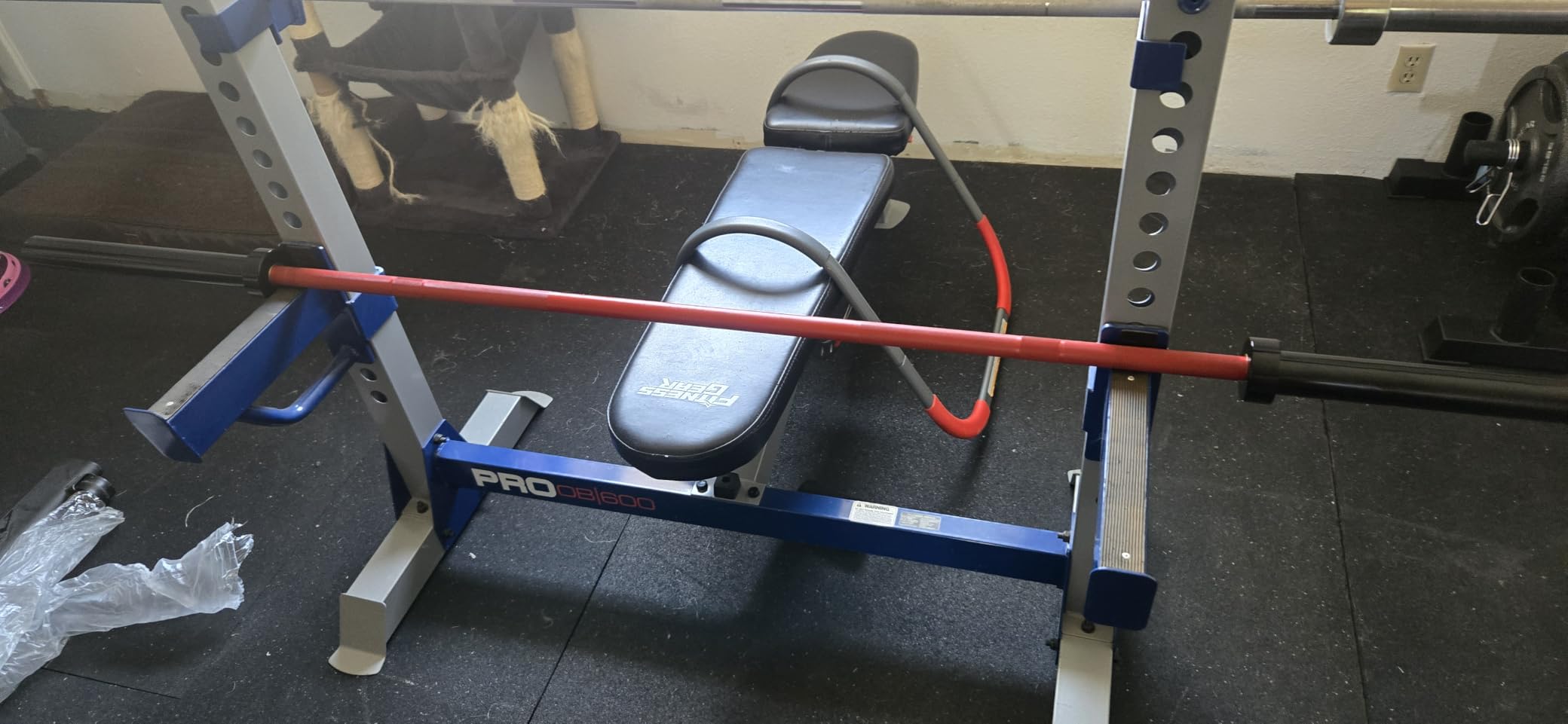 PAPABABE 7ft Barbell 45lb Olympic Barbell 1000/1500lbs Capacity Home Gym customer photo 1
