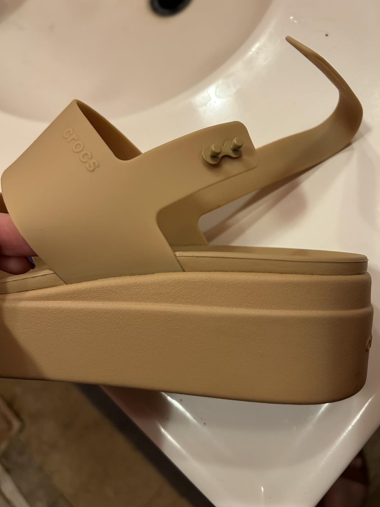 Crocs Women's Brooklyn Low Wedge Sandals customer photo 1