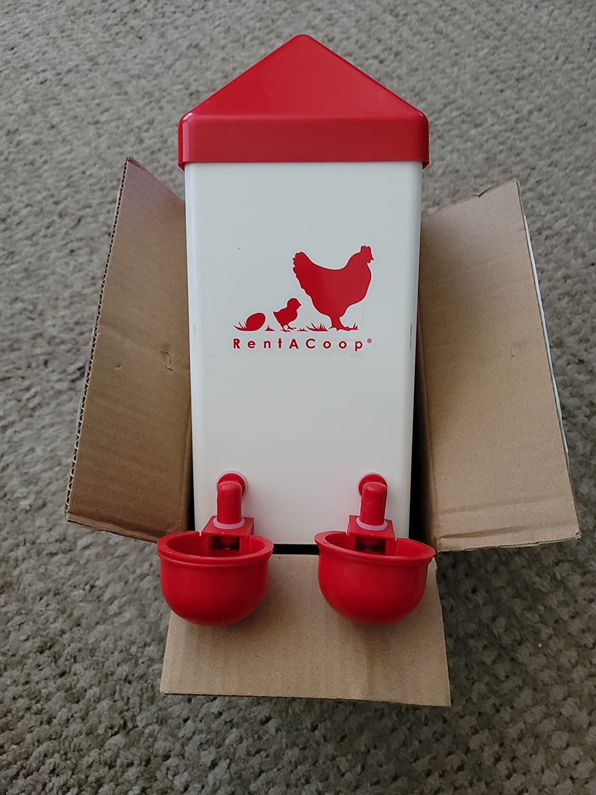 RentACoop 1 Gallon Chicken Waterer with Cups & Nipples customer photo 1
