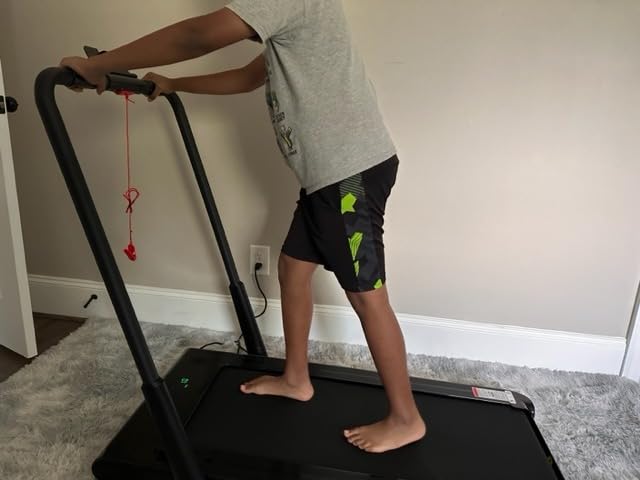Goplus 2 in 1 Folding Treadmill, 2.25HP Under Desk Electric Superfit Treadmill, Installation-Free with APP Control, Remote Control, Bluetooth Speaker, LED Display, Walking for Home customer photo 1