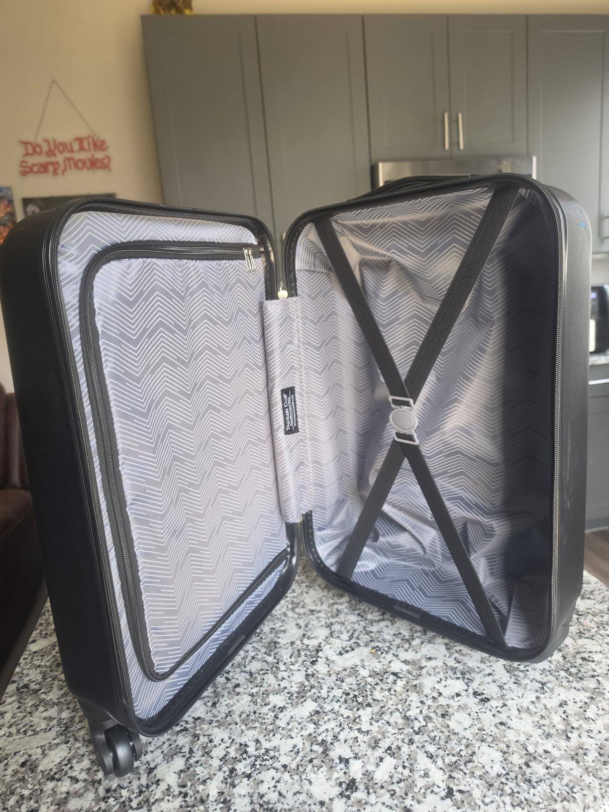 Travelers Club Cosmo Luggage, Silver-20, 20-Inch customer photo 2