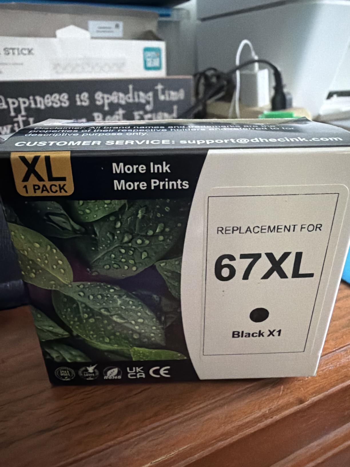 HP 67XL Black High-Yield Ink Cartridge | Works with DeskJet 1255, 2700, 4100, Envy 6000, 6400 Series | Eligible for Instant Ink | 3YM57AN | Packaging May Vary customer photo 2