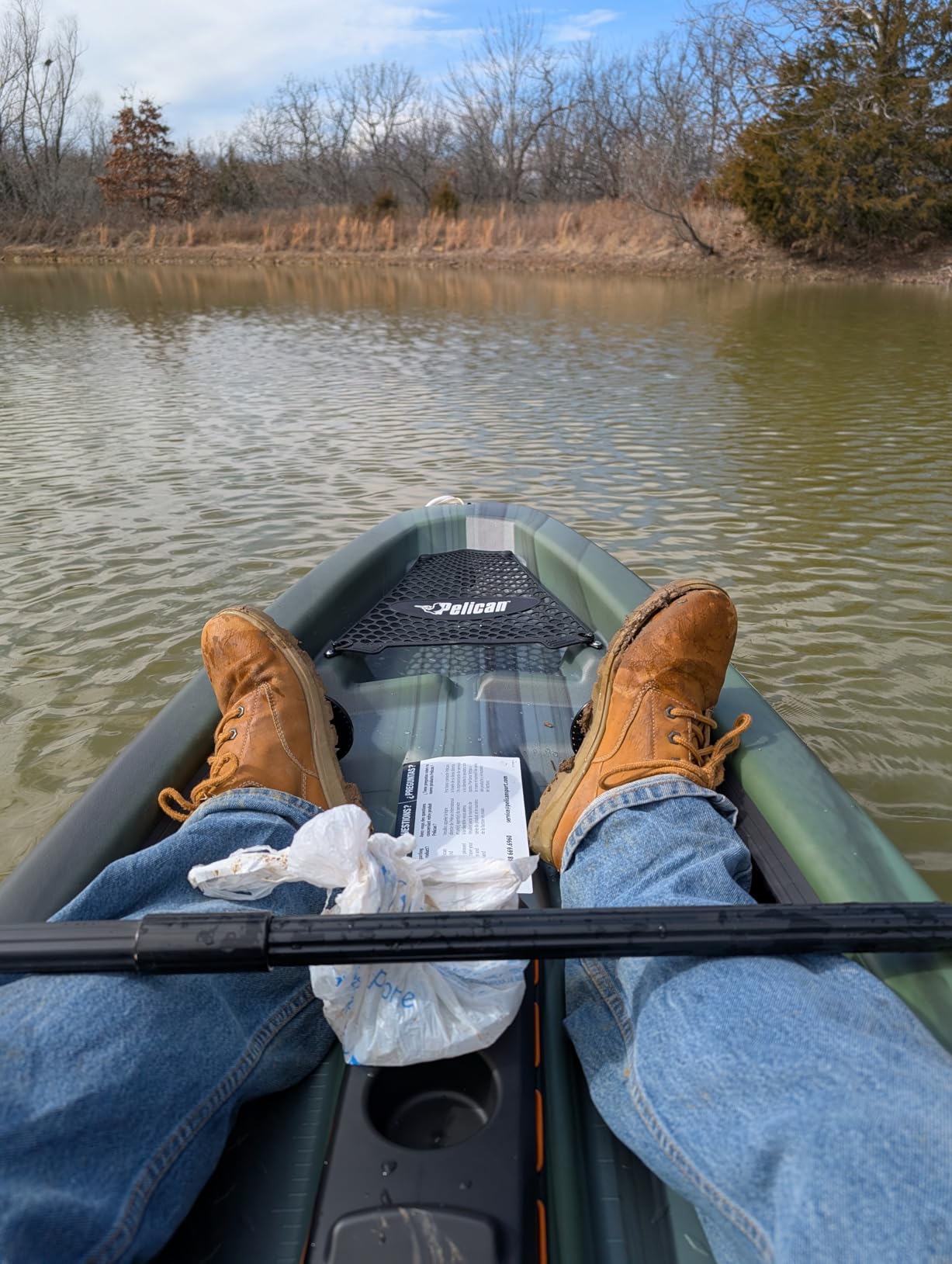 Pelican Sentinel 100X - Angler Sit on top Fishing Kayak - Lightweight - Ergoloungeâ„¢ Seating System customer photo 2