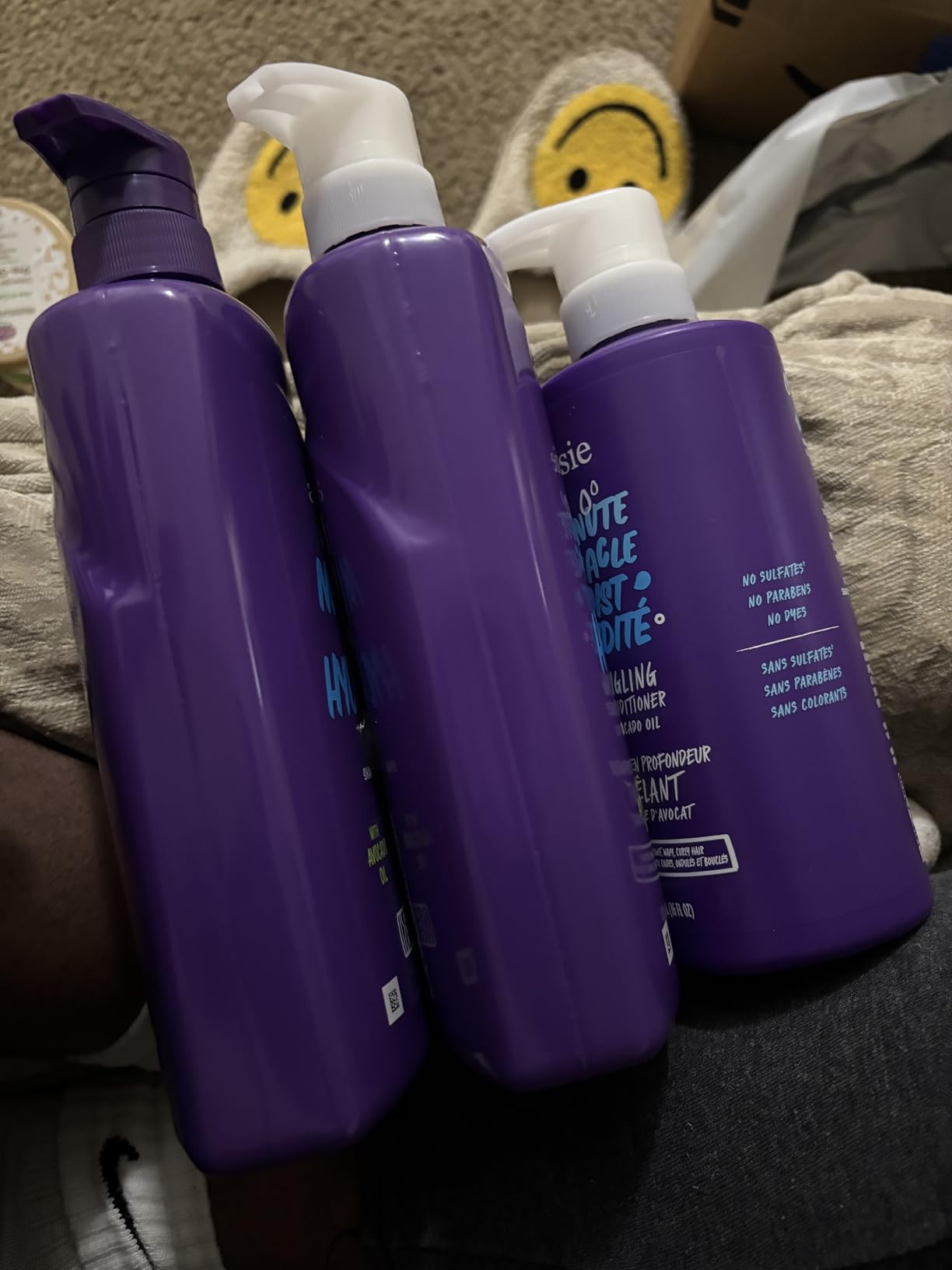 Aussie Miracle Moist Shampoo and Conditioner with 3 Minute Miracle Deep Conditioner, Avocado & Jojoba Oil, Paraben-Free, Moisturizes & Detangles, All Hair Types, Citrus Floral Scent, 3 Pack 68.4 Fl Oz customer photo 2
