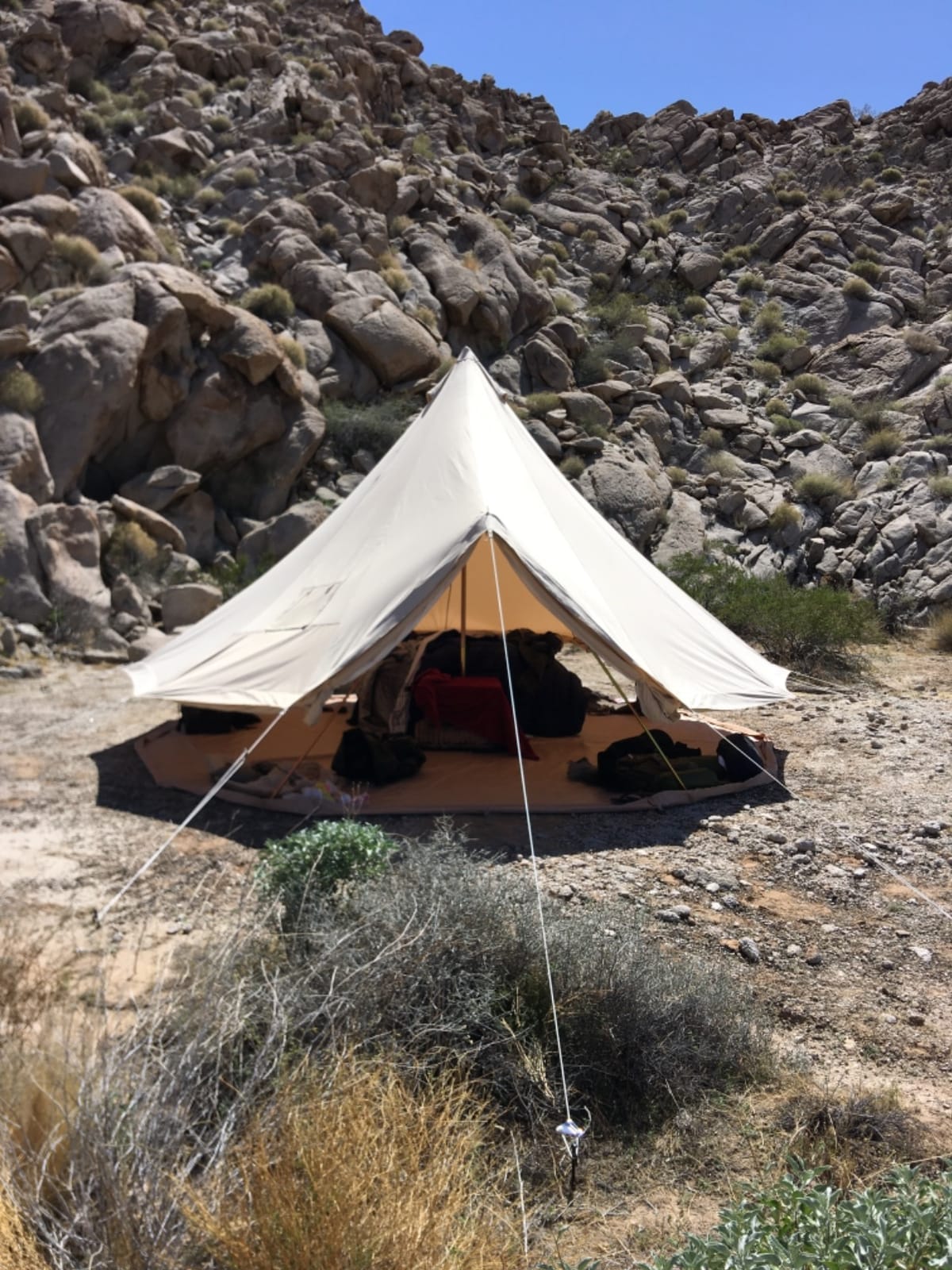 Glamcamp Bell Tent,4 Seasons Breathable Cotton Canvas Yurt Tent - w/Stove Jack,Luxury Camping Tent Outdoor,Zipped Removable Floor customer photo 2