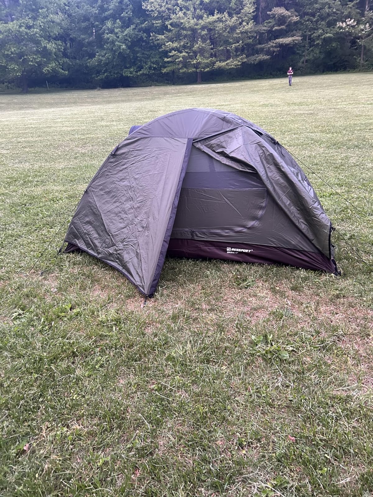 Bessport Camping Tent 1/2 Person Tent Waterproof Two Doors Backpacking Tent Easy Setup Lightweight for Outdoor, Hiking Mountaineering Travel customer photo 2