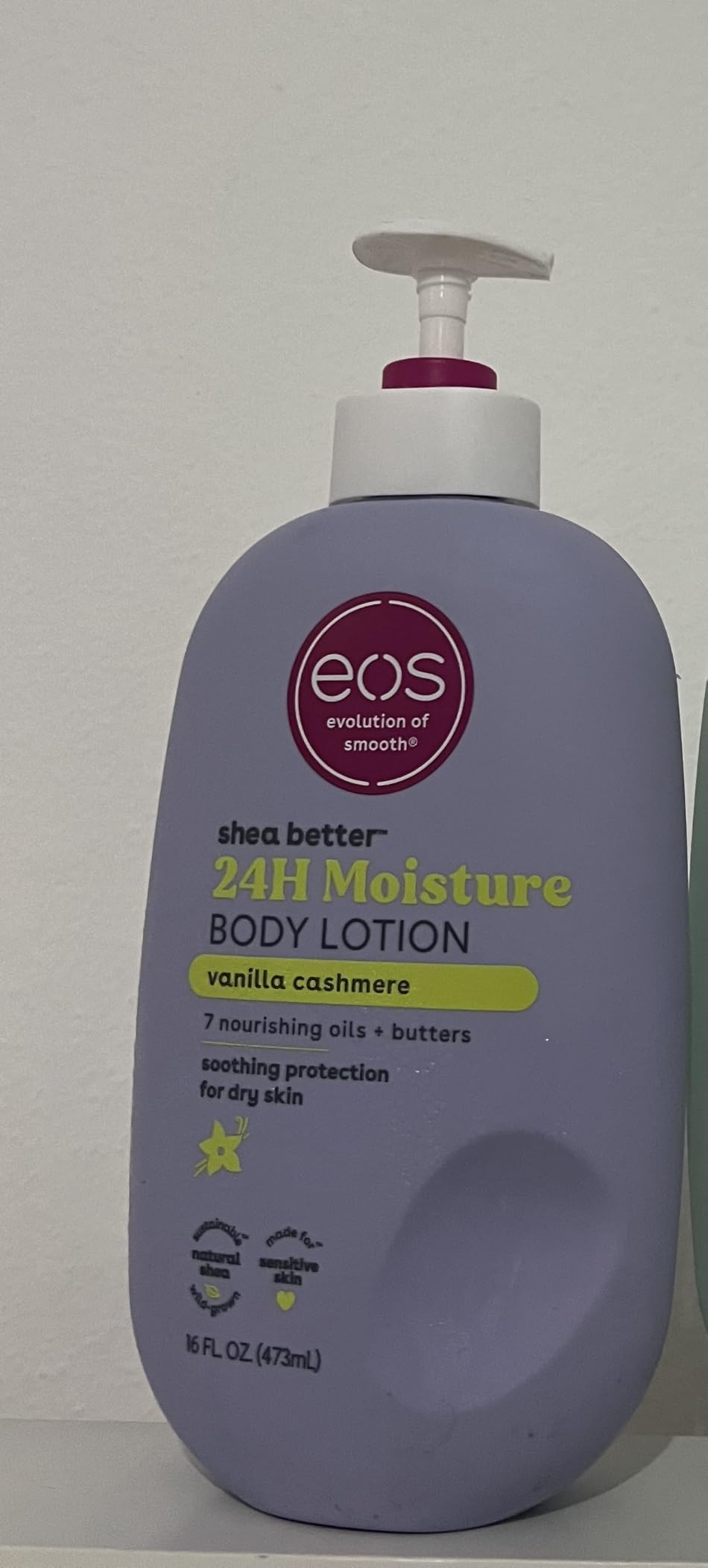 eos Shea Better Body Lotion- Vanilla Cashmere, 24-Hour Moisture, 16 fl oz customer photo 1