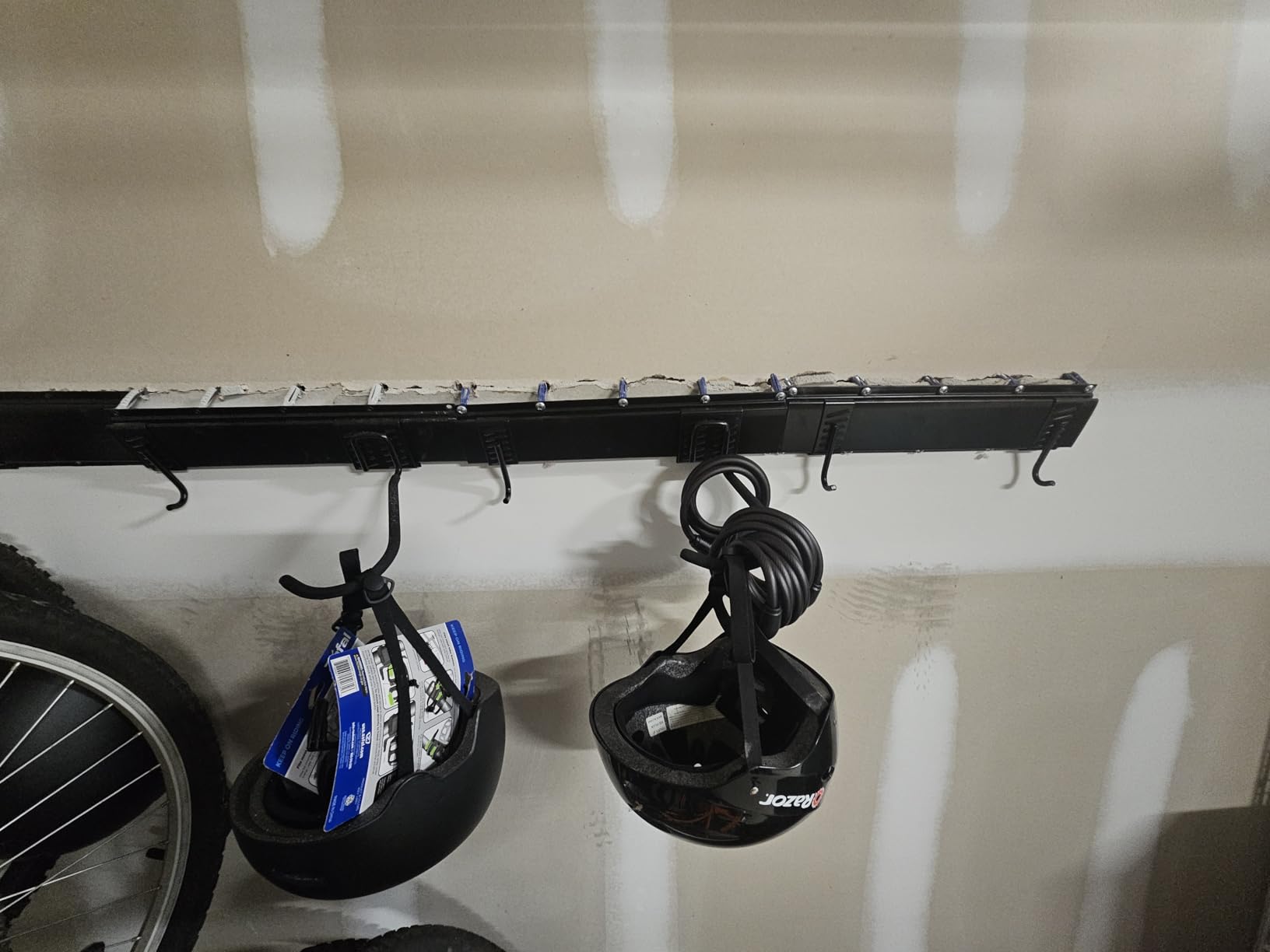 TORACK Bike Storage Rack, 6 Bikes Bike Racks & 5 Helmets Hooks for Garage customer photo 2