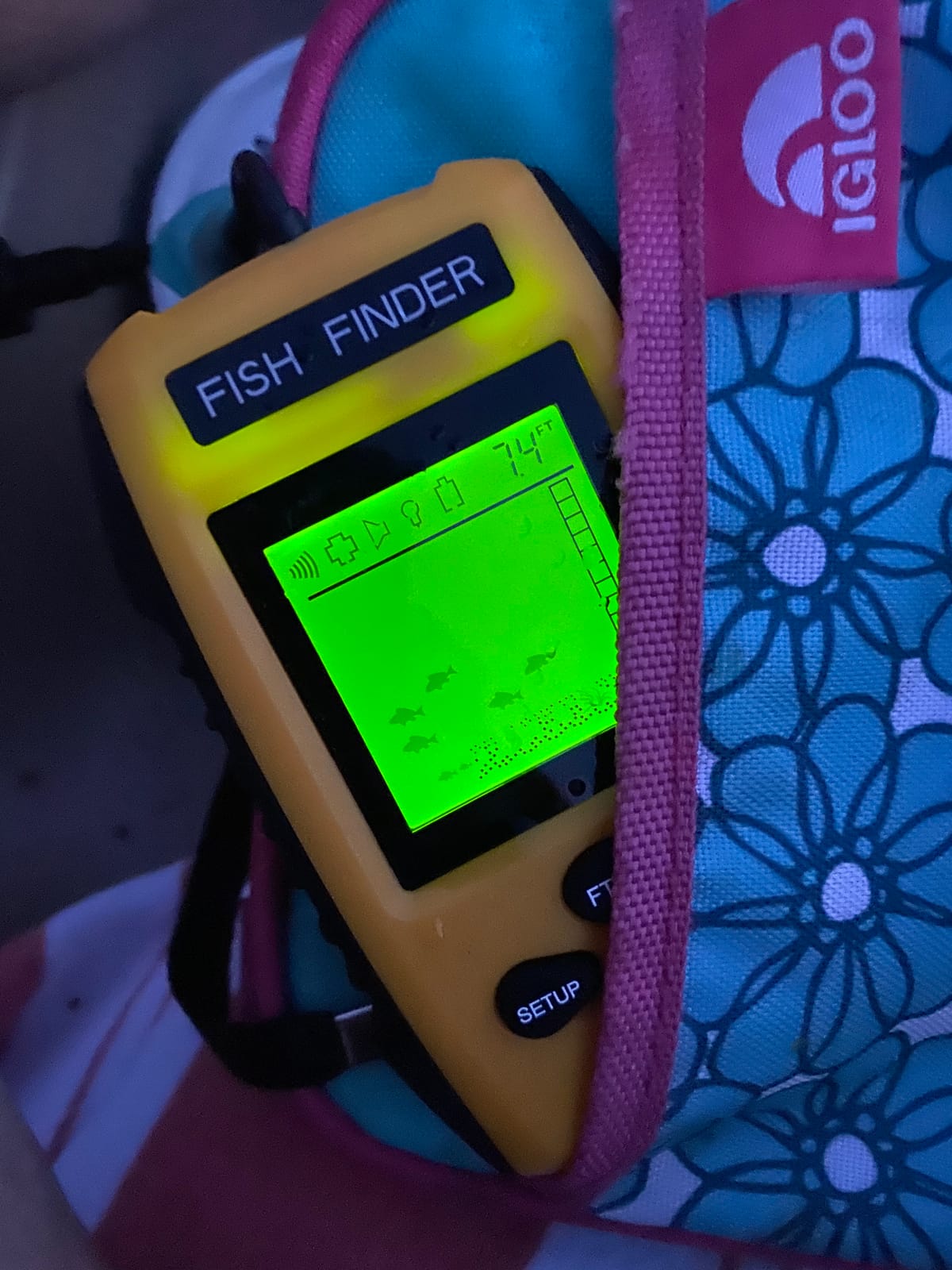 Handheld Fish Finder Portable Fishing Kayak Fishfinder Fish Depth Finder Fishing Gear with Sonar Transducer and LCD Display customer photo 1