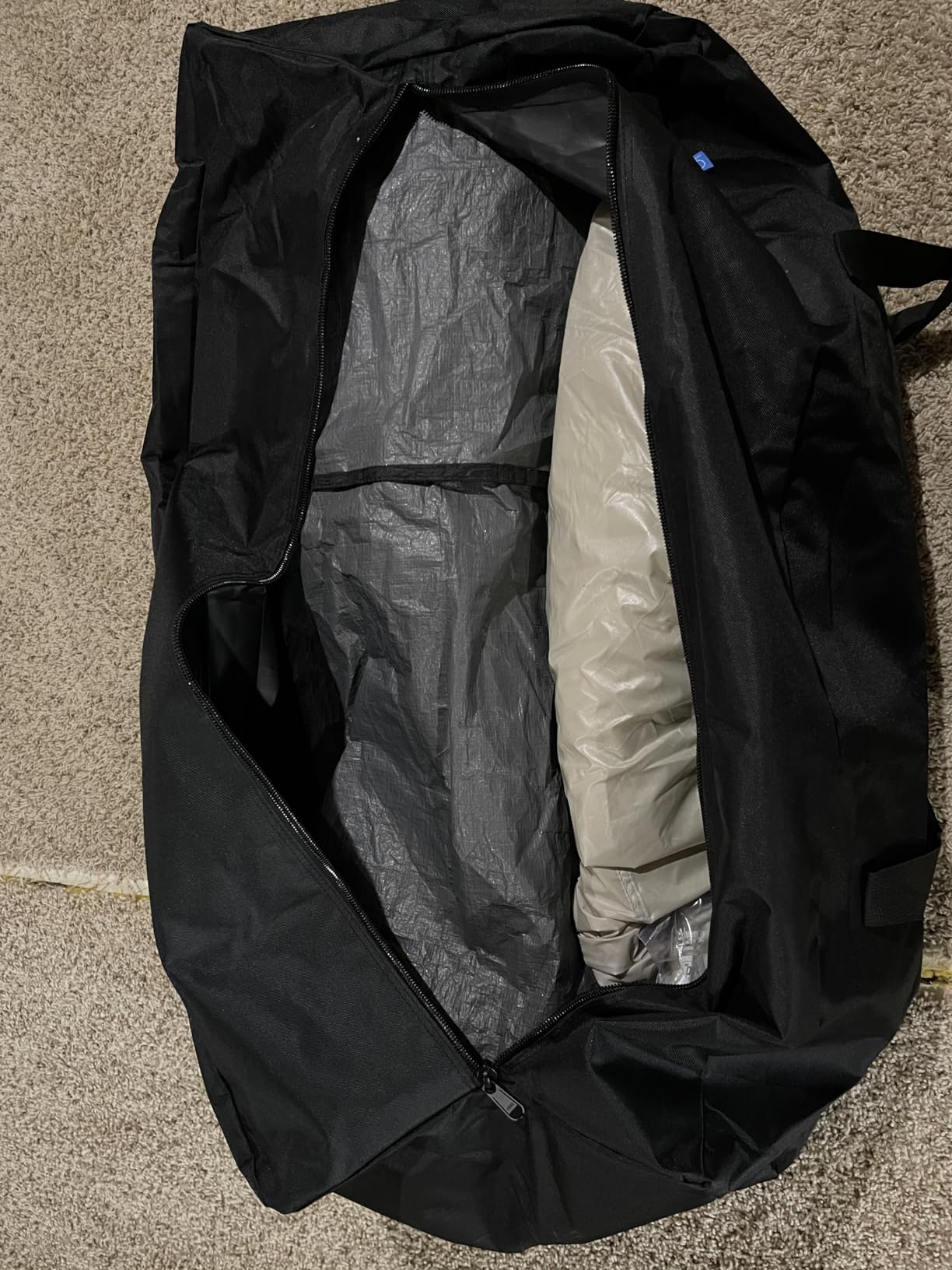 COOLBEBE 36-Inch Large Travel Duffle Bag, 100L Heavy Duty Luggage, Black customer photo 2