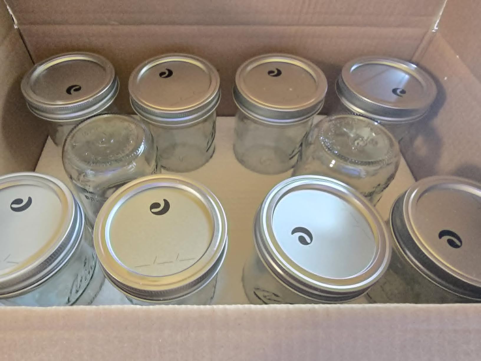 SEWANTA Wide Mouth Mason Jars 16 oz [5 Pack] With Mason Jar Lids and Bands, Mason Jars 16 oz - For Canning, Fermenting, Pickling - Jar Décor - Microwave/Dishwasher Safe. customer photo 1