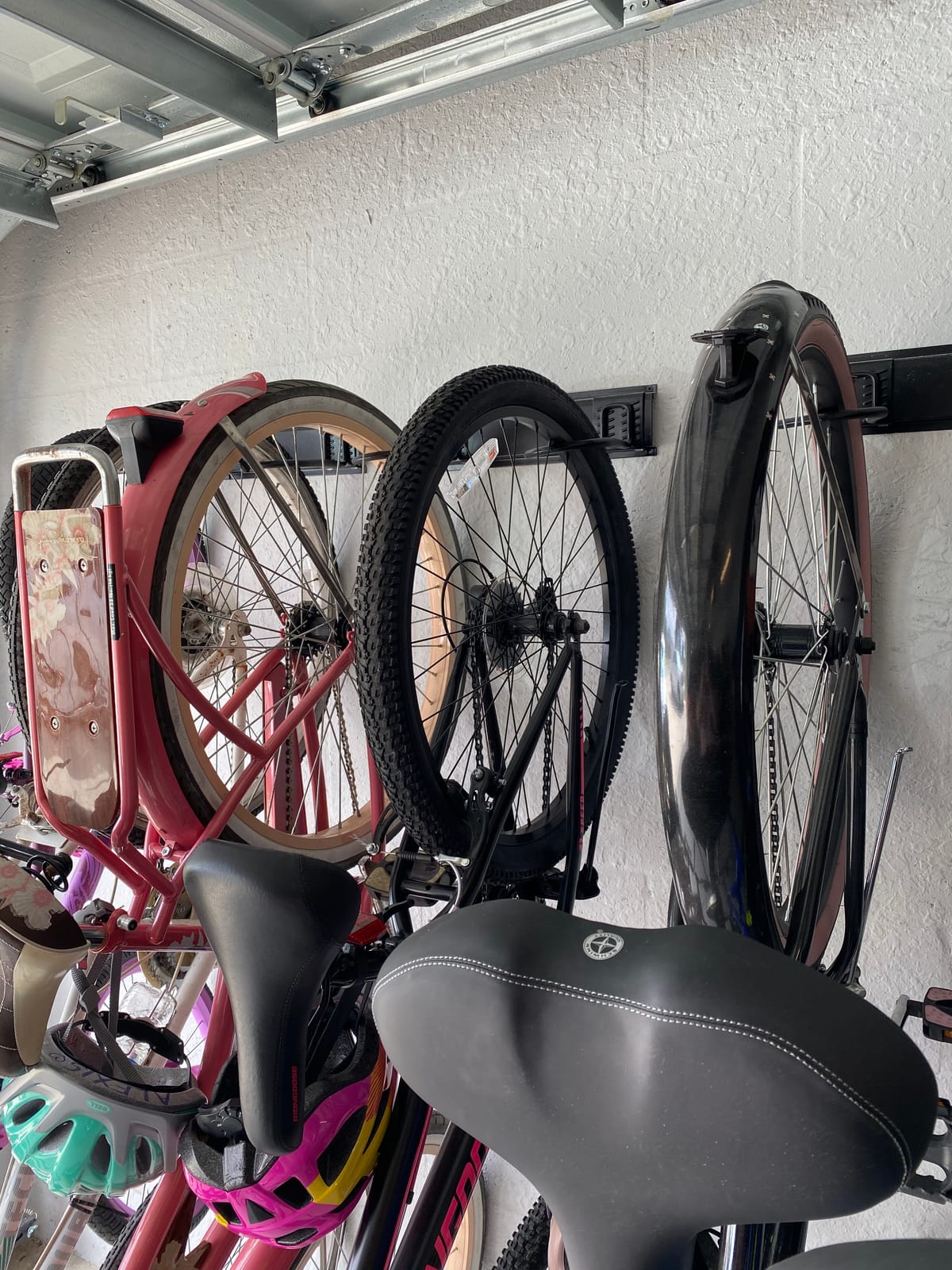 TORACK Wall Mounted Bike Storage Rack with Shelf, 6 Bikes Hangers customer photo 2