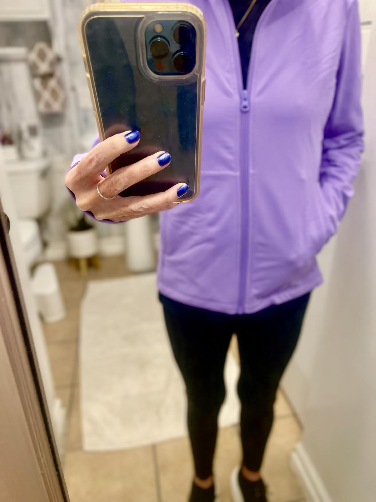 baleaf Women's Fleece Running Jacket Winter Gear Water Resistant Cycling customer photo 2
