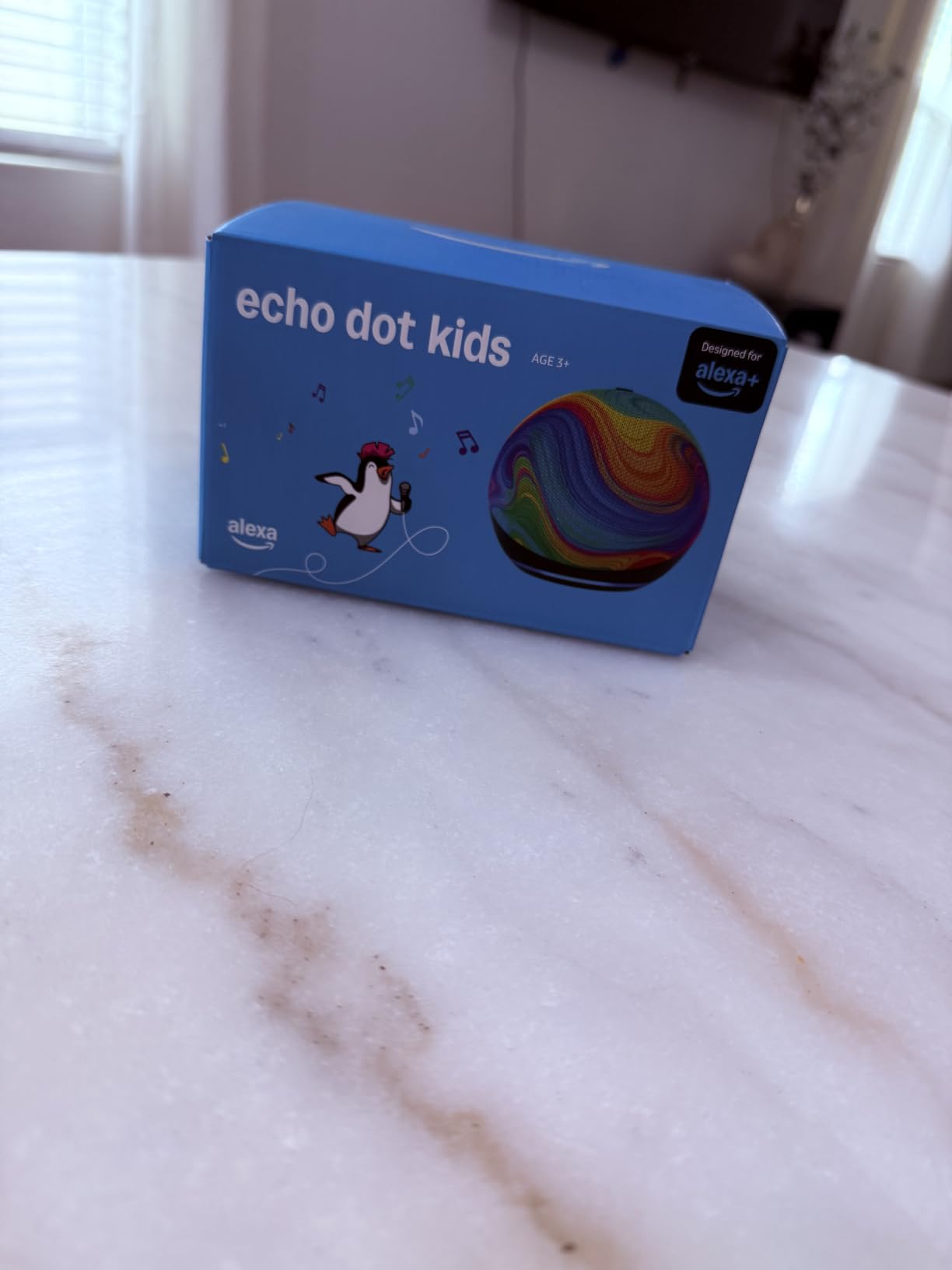 Amazon Echo Dot Kids (newest model), Smart speaker to enjoy age-appropriate audiobooks, sleep routines and Alexa+ experiences to create and learn, Owl design customer photo 2