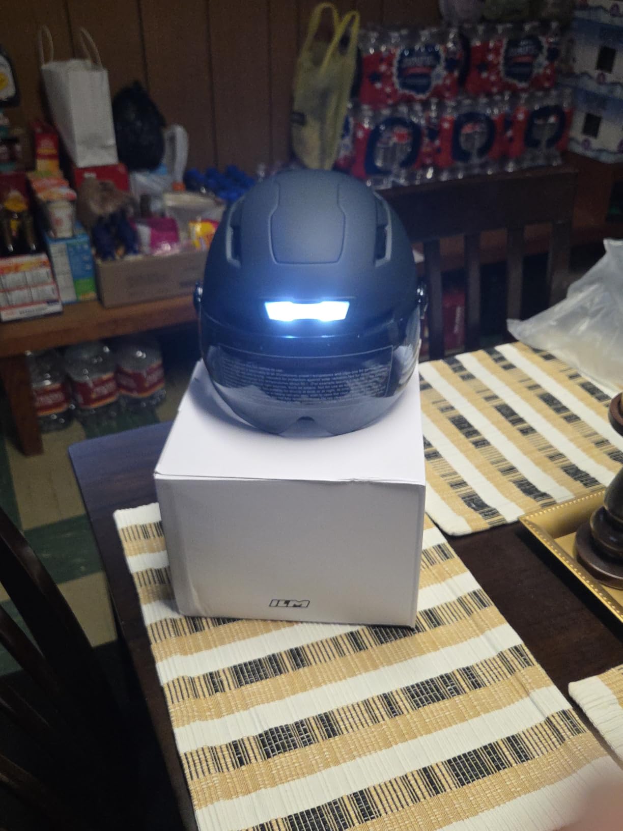 ILM Adult Bike Helmet with LED Front Back Light Bicycle Helmets E3-10L customer photo 2