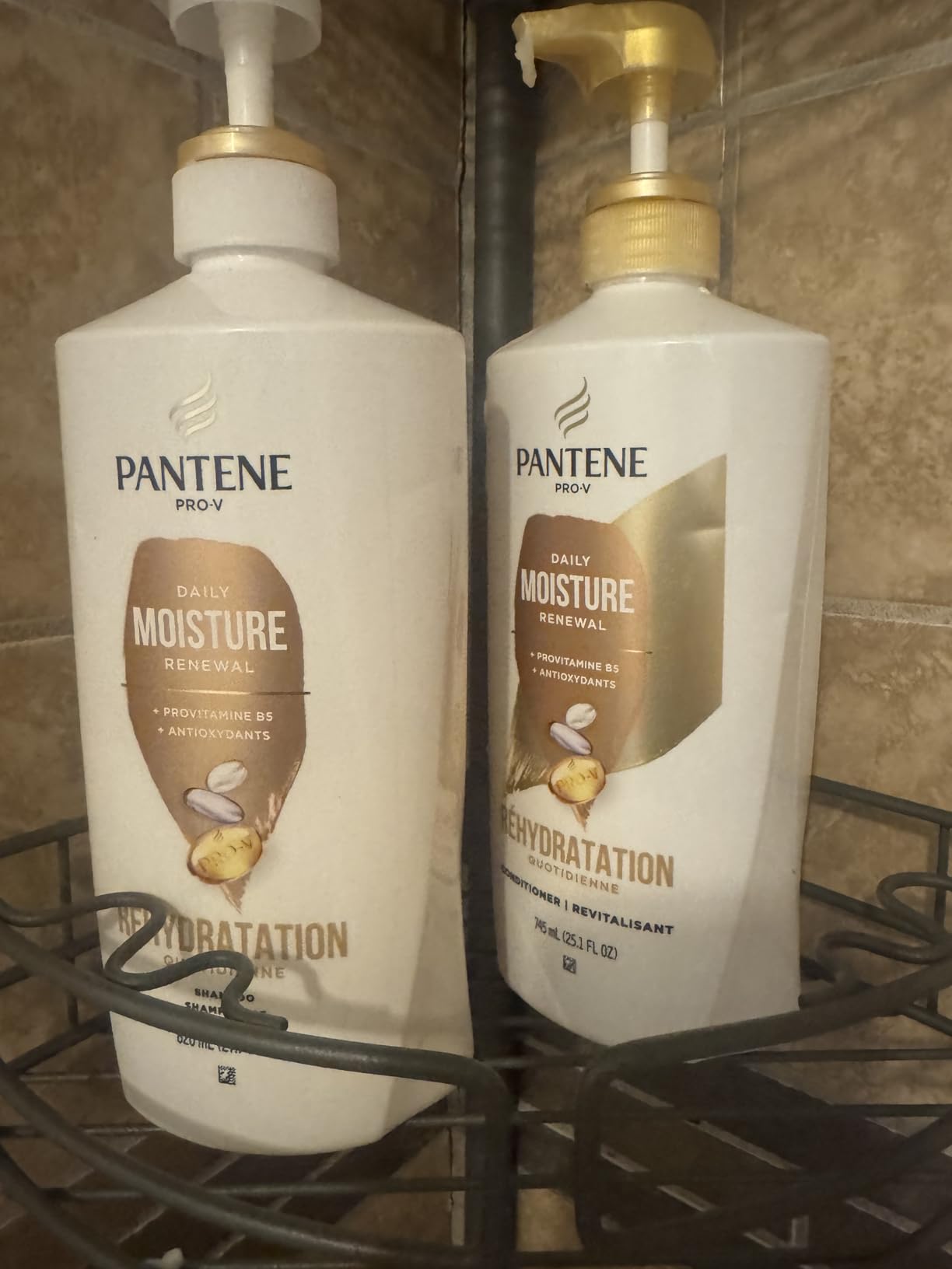 Pantene Shampoo & Conditioner Set, Smooth and Sleek - Frizz Control with Antioxidants, Nourishing for All Hair Types - Curly, Dry, Color-Treated, 52.8 Oz Total + Miracle Rescue Shot (0.5 Oz) customer photo 2