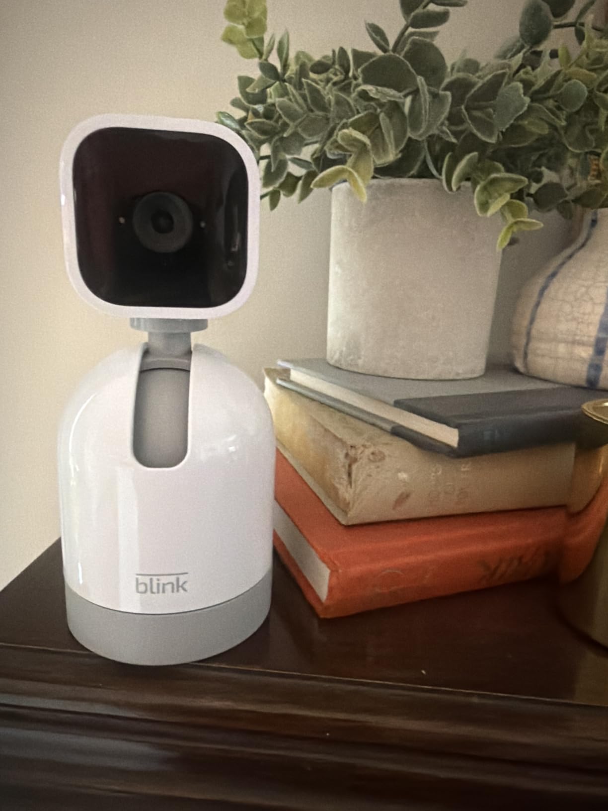 Blink Mini Pan-Tilt Camera (newest model), Rotating indoor plug-in smart security camera, two-way audio, HD video, motion detection, Works with Alexa (Black) customer photo 2