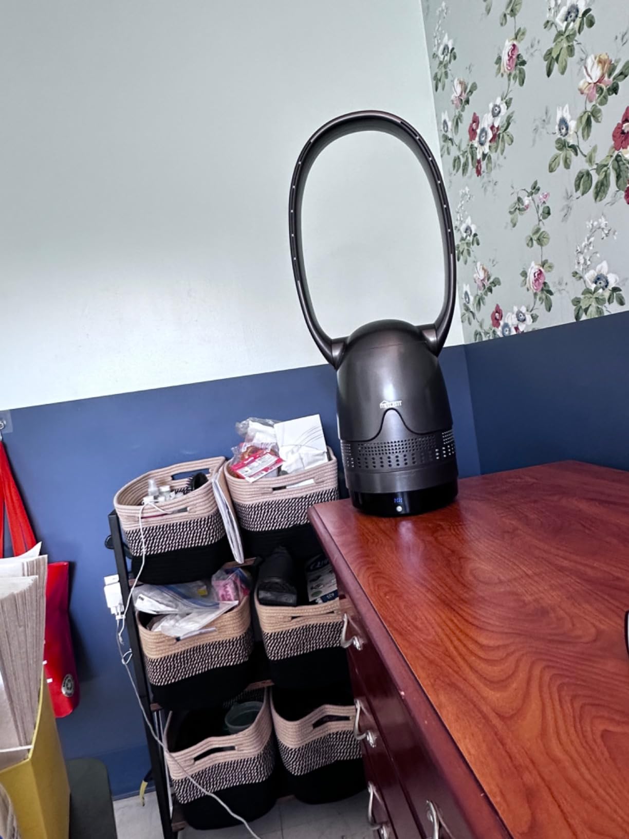 Mitcent Bladeless Tower Fan and Air Purifier in One 32-Inch, HEPA-filter, 8-Speed, Oscillating, Remote Control, 8H Sleep Timer, White(MT1005) customer photo 2