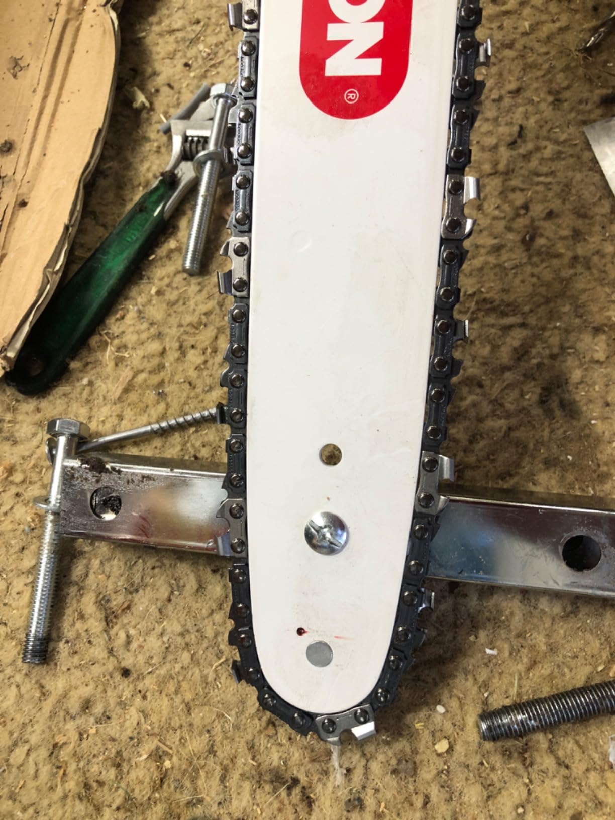 Portable Chainsaw Mill 36 Inches Planking Milling Bar Size 14 Inches to 36 Inches,with 9Ft Rail Mill Guide System customer photo 2
