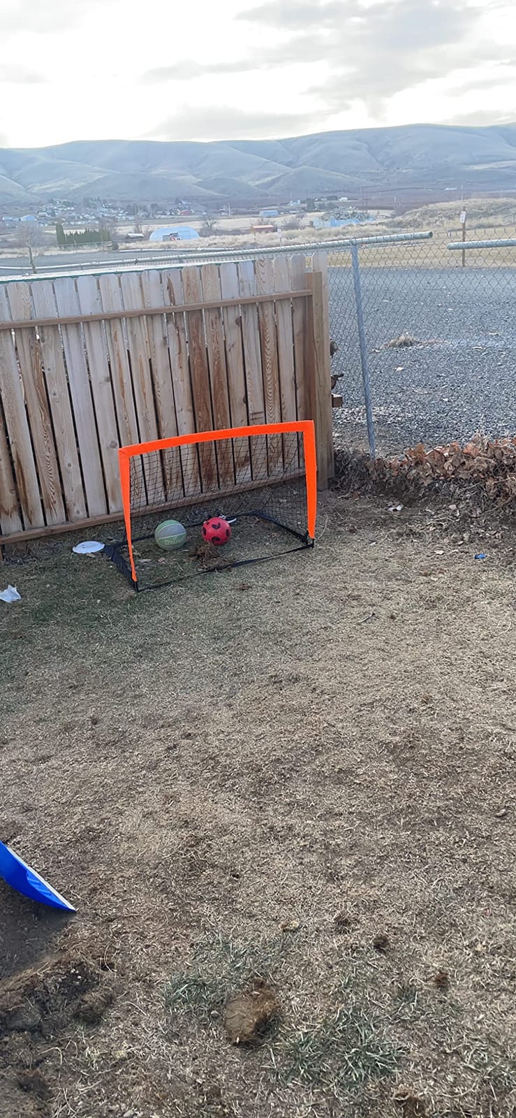 2 Pack 4’ x 3’ Size Portable Kid Soccer Goals for Backyard, Indoor and Outdoor Pop Up Soccer Goals, Orange, Theresduet customer photo 2