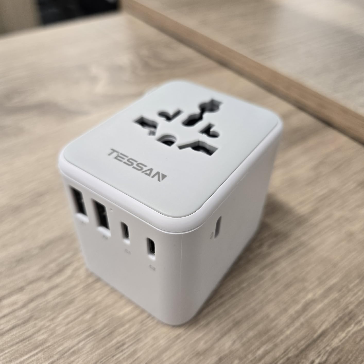 TESSAN Universal Travel Adapter 28W, International Power Adapter customer photo 1