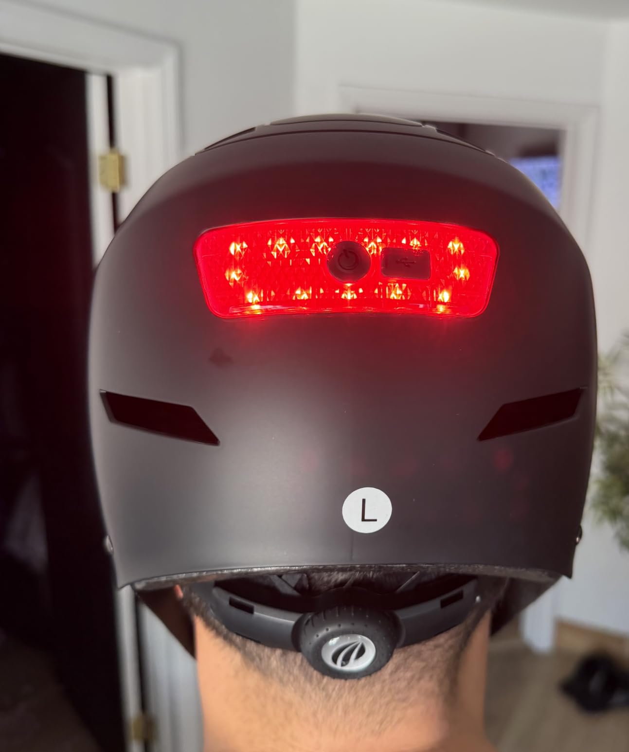 DKONI Bike Helmet with LED Lights Bicycle Helmets Commuter Cycling Helmet USB Rechargeable Front & Back LED Light Helmet for Adult Men Women customer photo 2